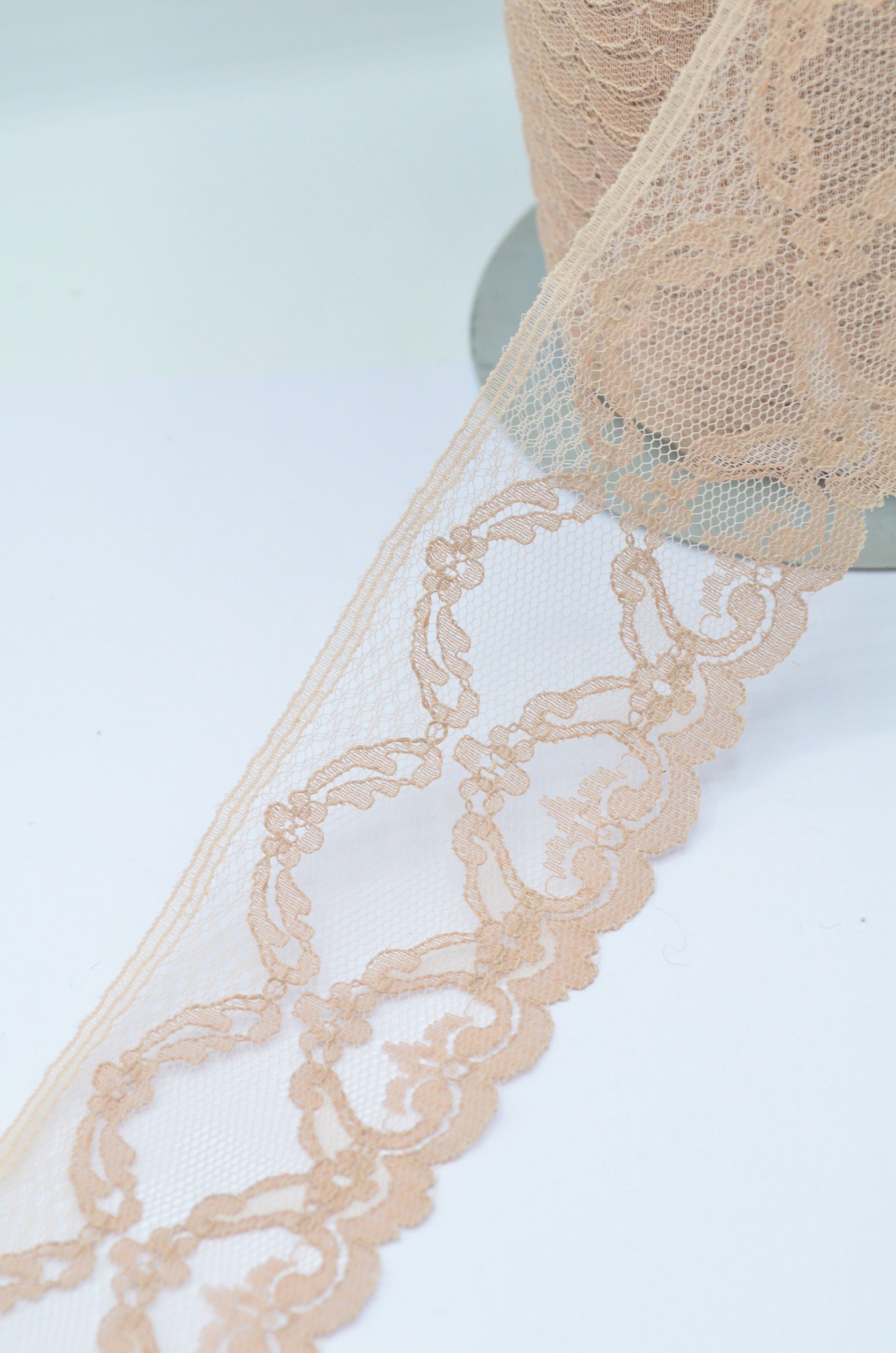 Dantela 4.50cm, Roz Pudra