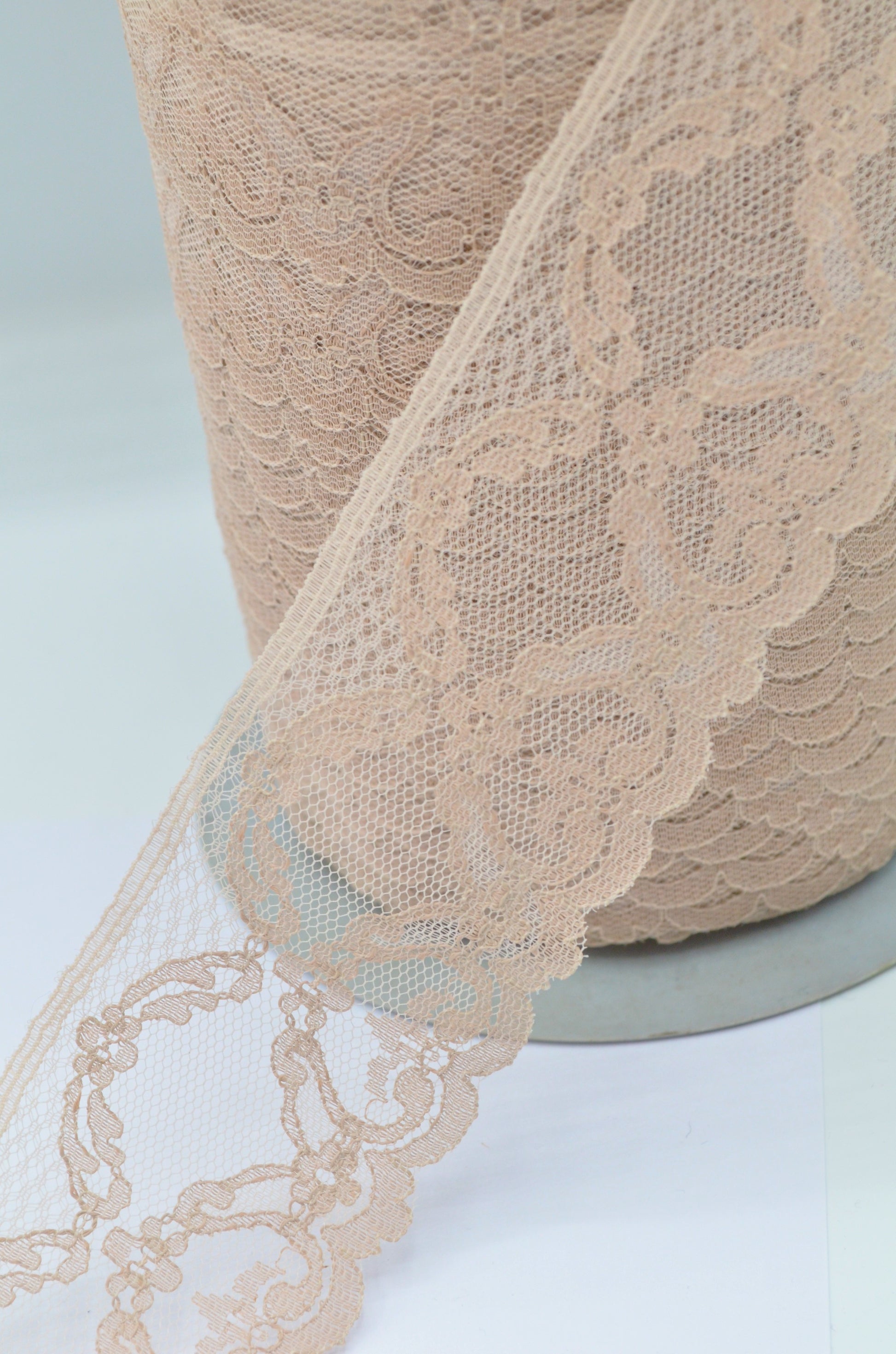 Dantela 4.50cm, Roz Pudra