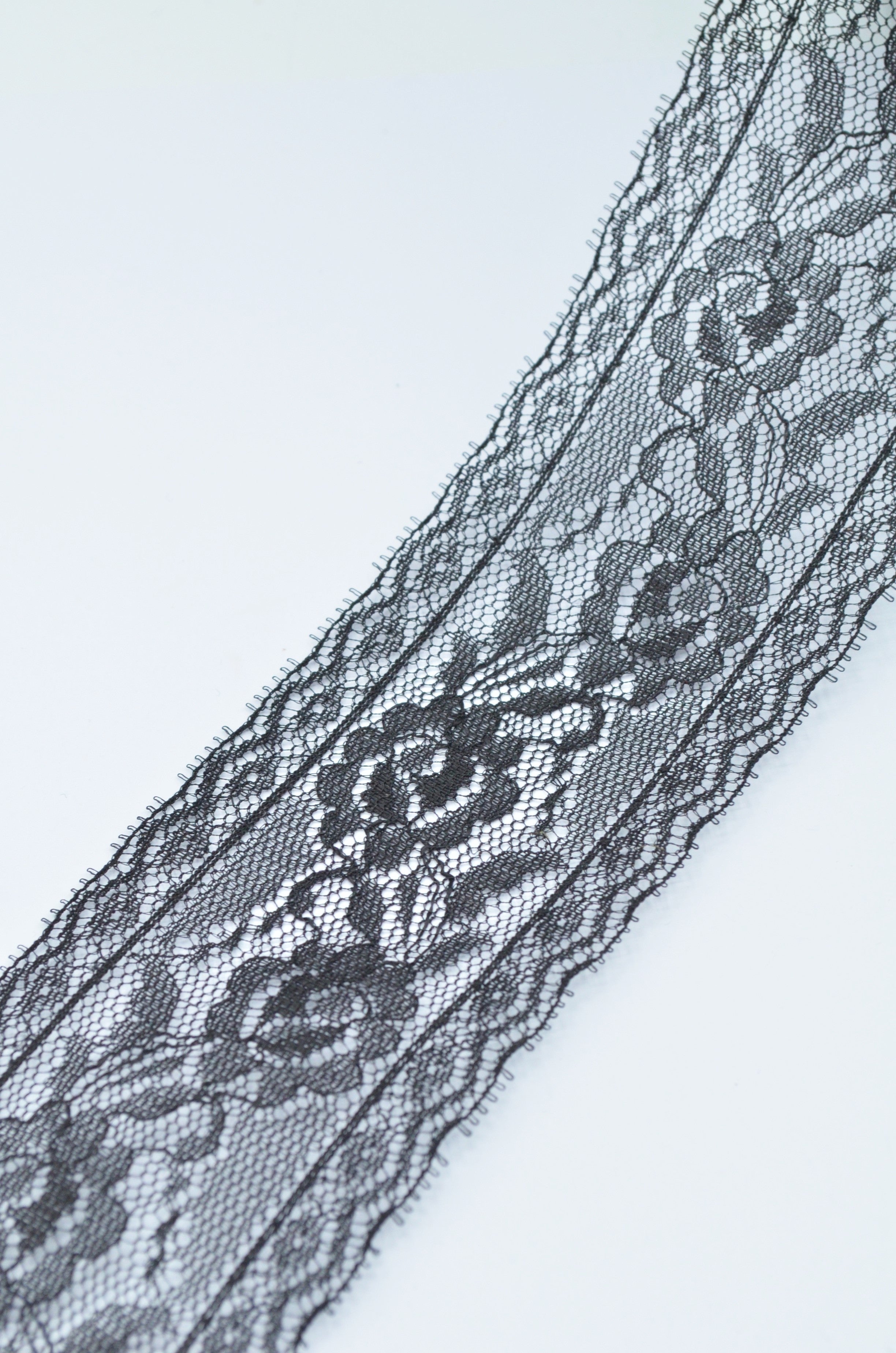 Dantela 6.50cm, Negru