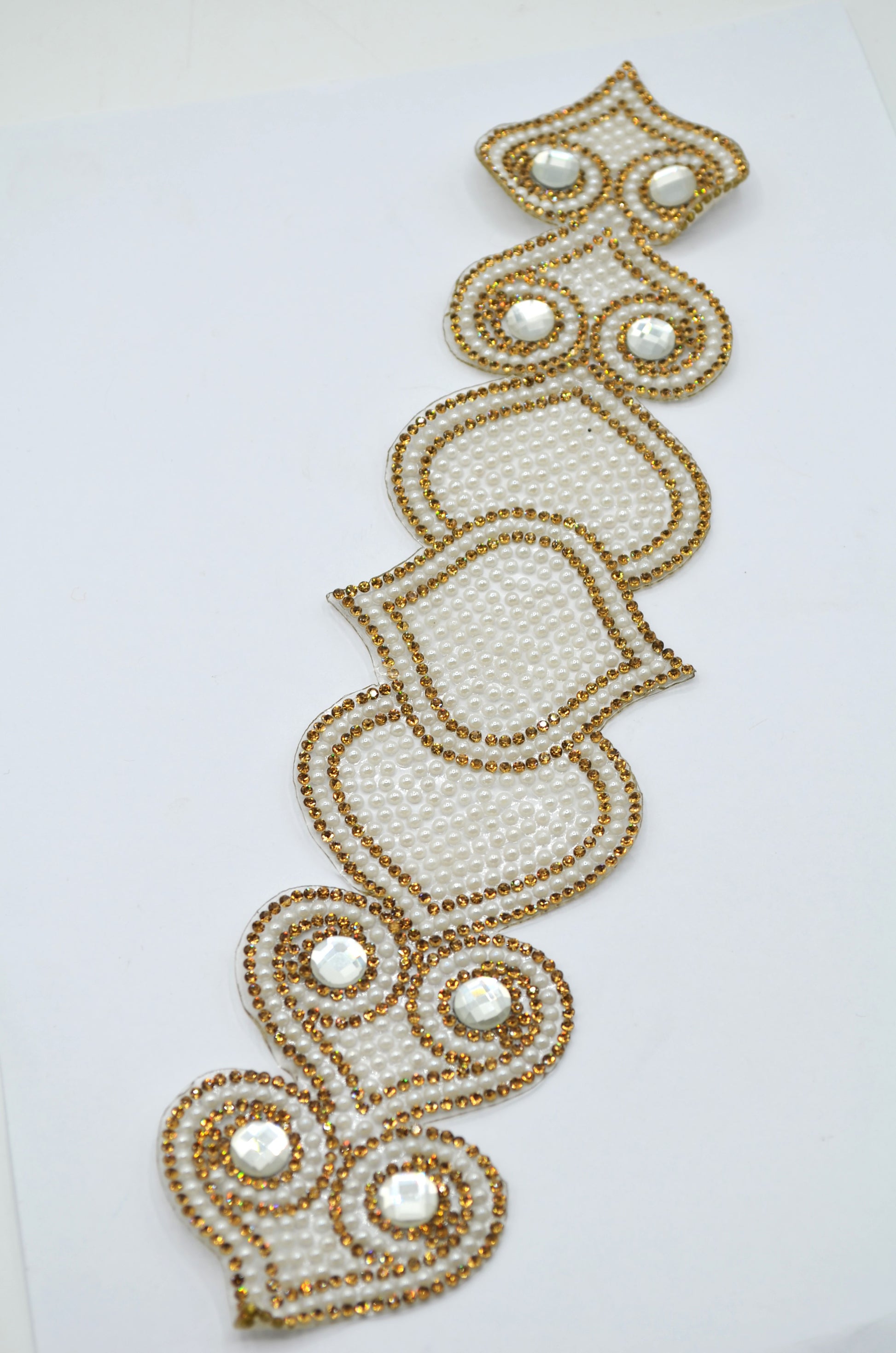 Aplicatie Termoadeziva Cu Pietre, 6x30cm
