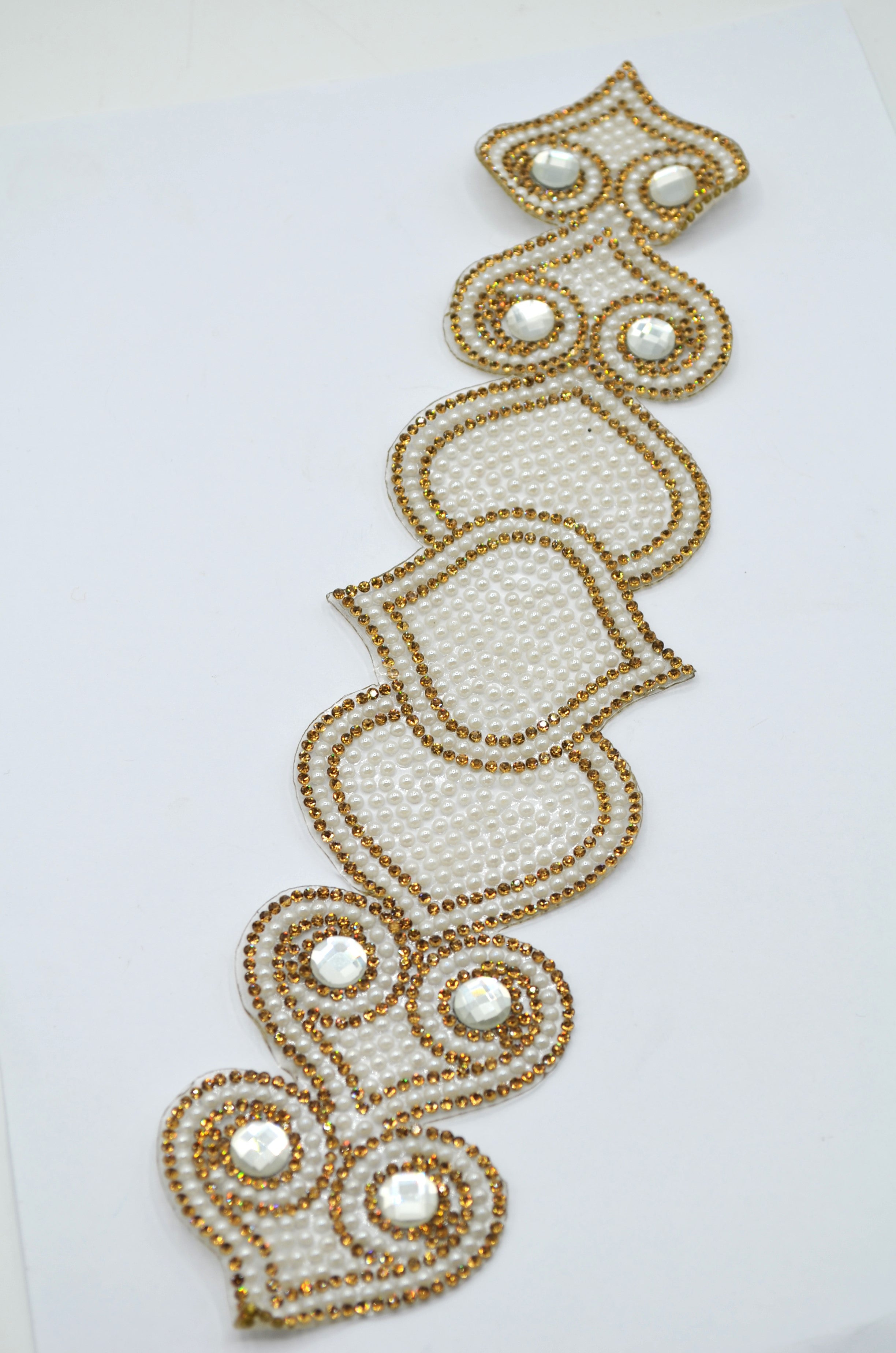Aplicatie Termoadeziva Cu Pietre, 6x30cm