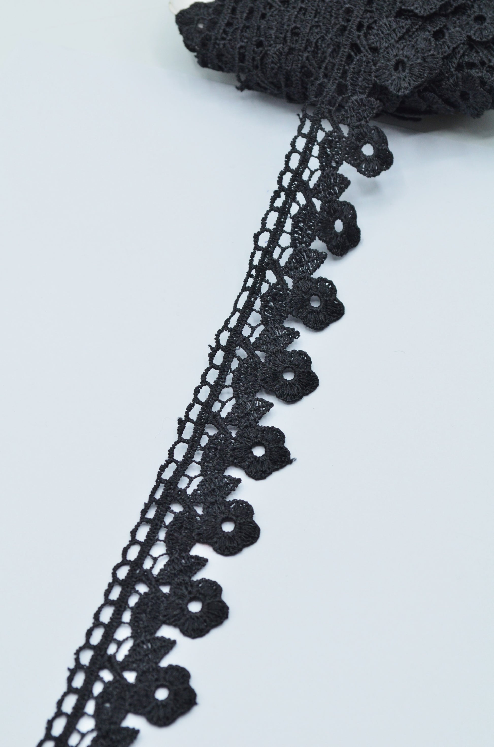 Dantela 3cm, Negru