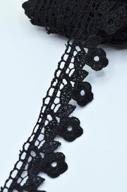 Dantela 3cm, Negru