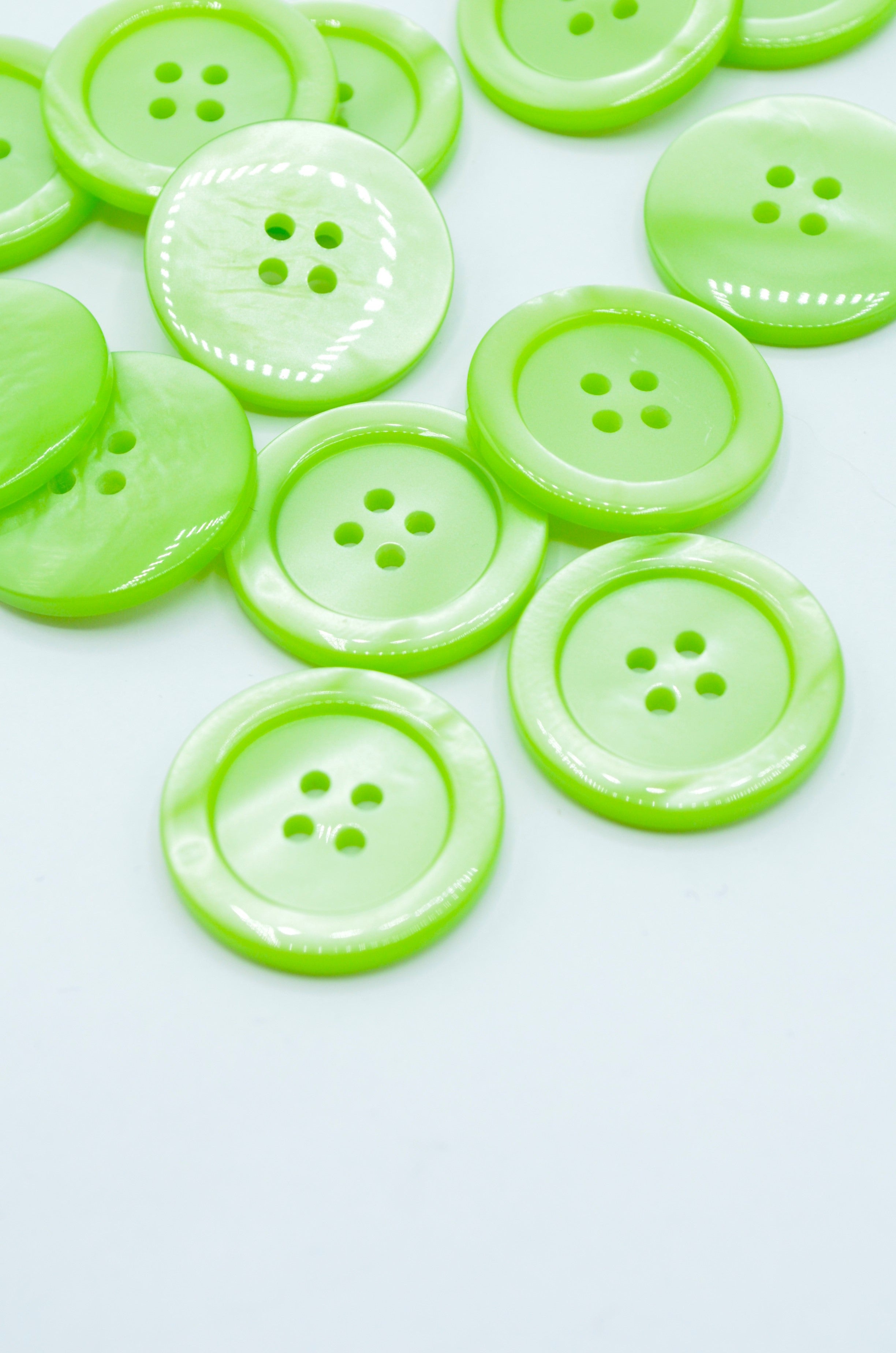 Nasturi De Plastic 25mm, Verde
