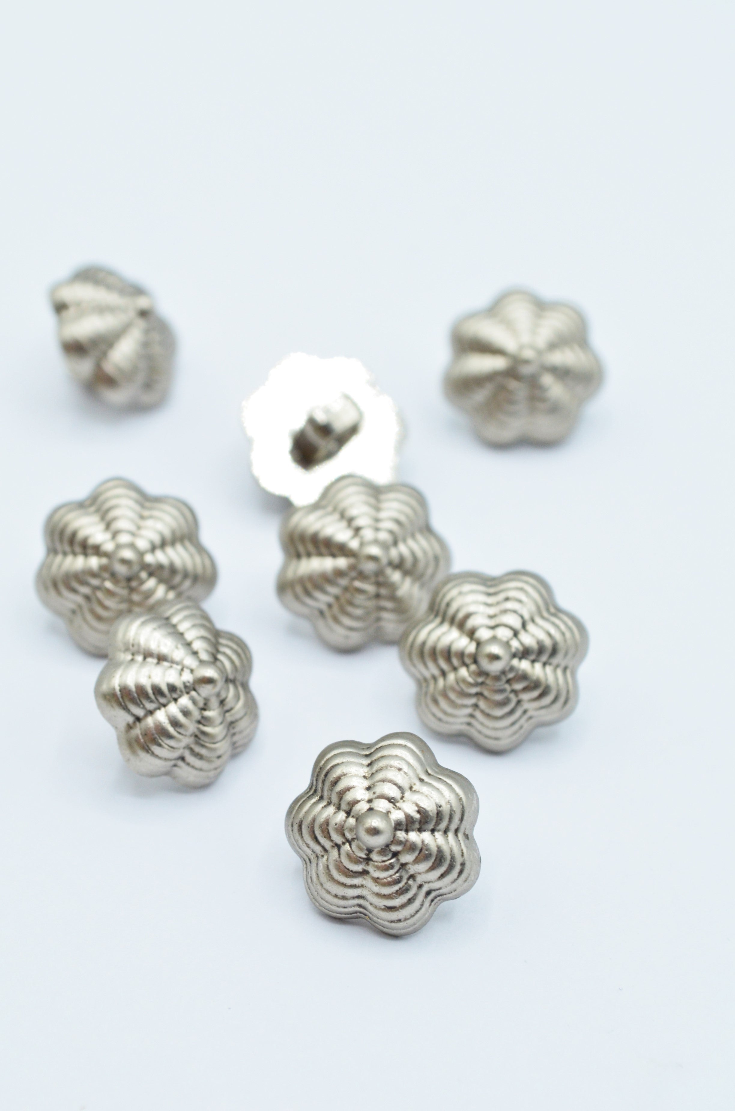 Nasturi De Plastic Argintii, 15mm
