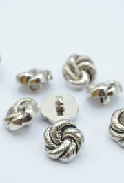 Nasturi De Plastic Argintii, 18mm