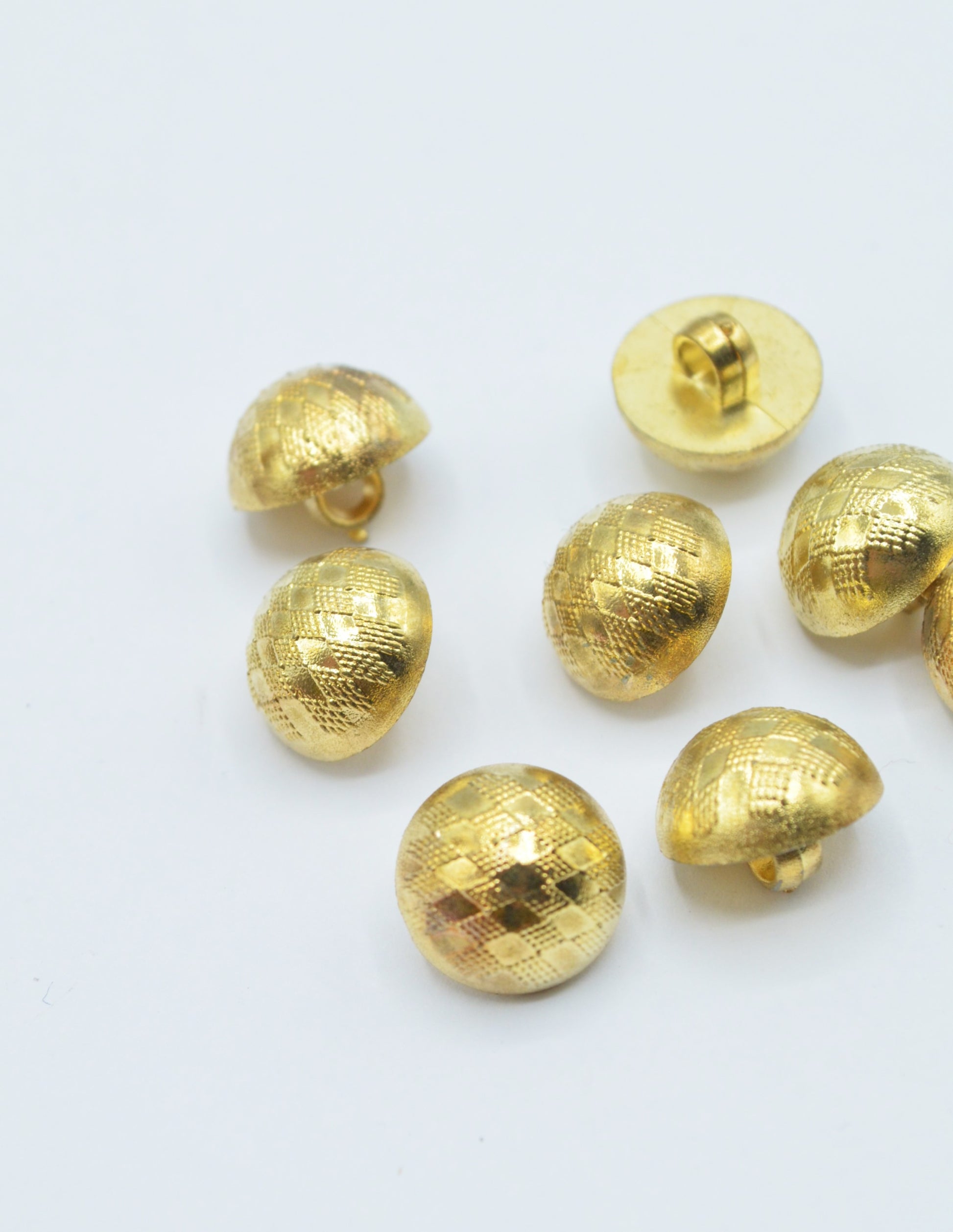 Nasturi De Plastic Aurii, 12mm