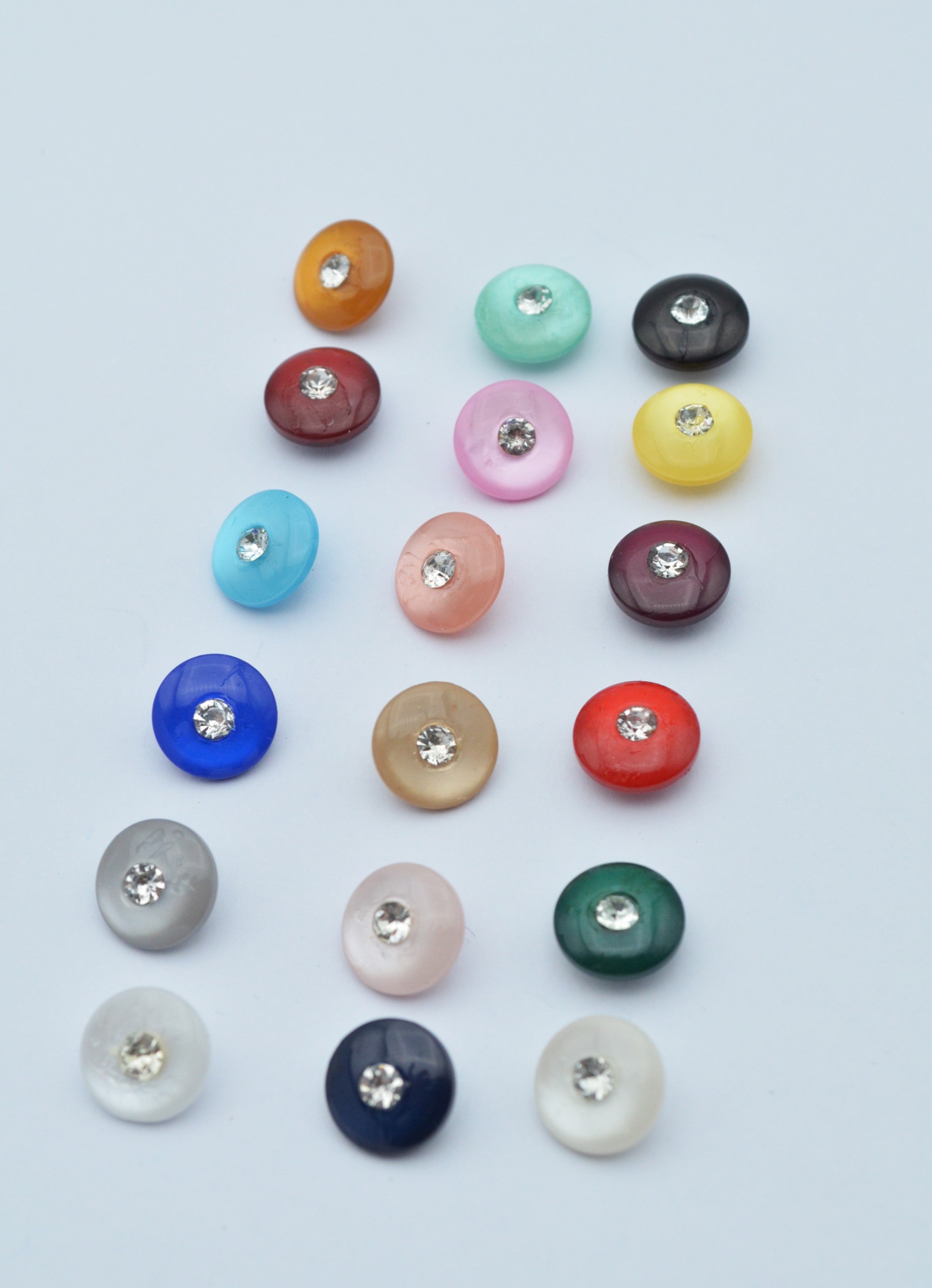 Nasturi De Plastic Cu Stras 10mm