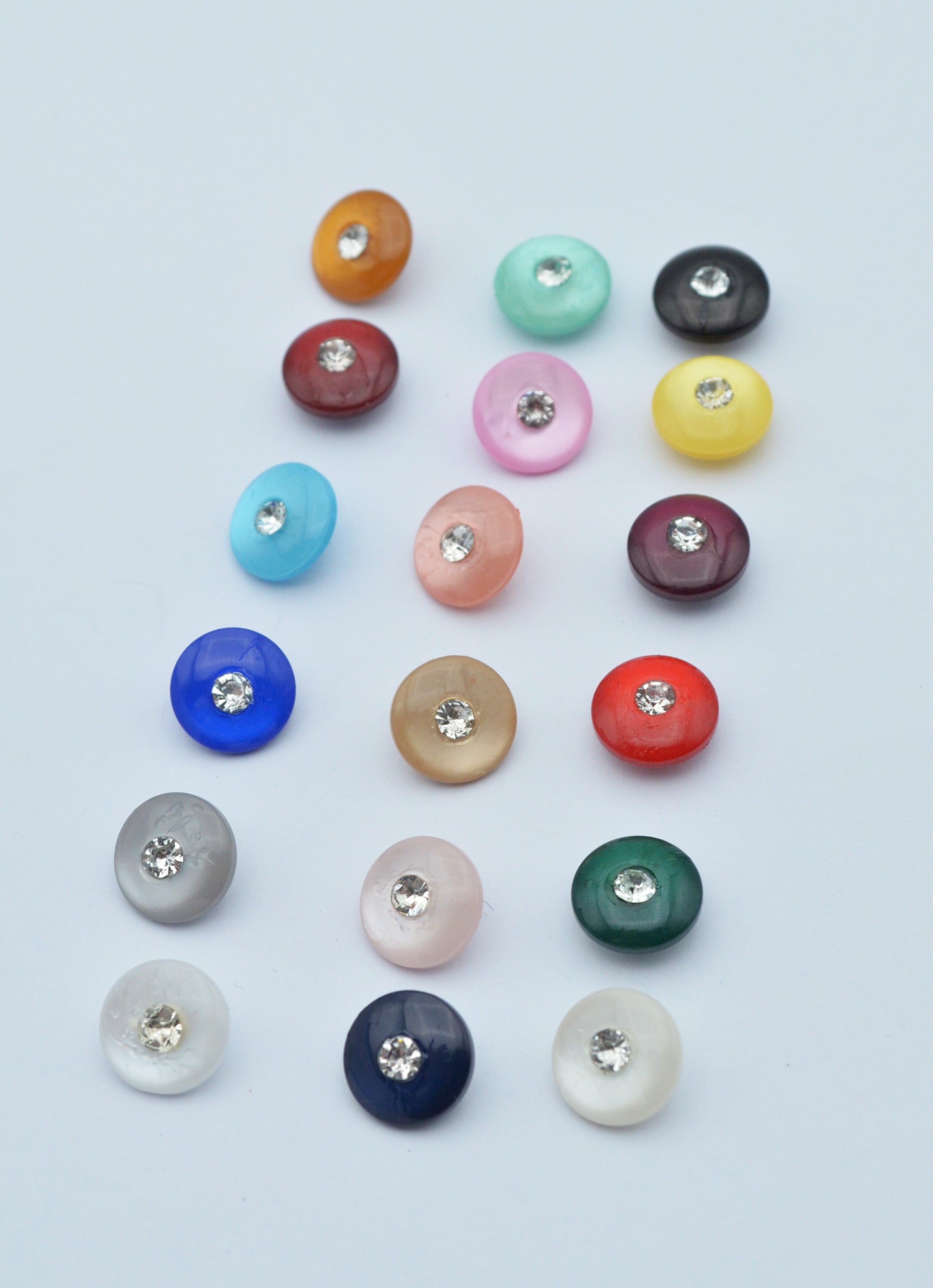 Nasturi De Plastic Cu Stras 10mm