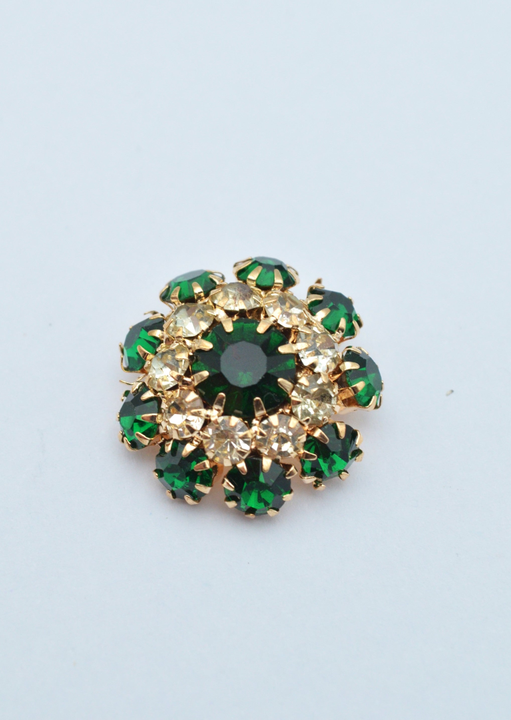 Nasturi Metalici Cu Pietre, 21mm, Verde