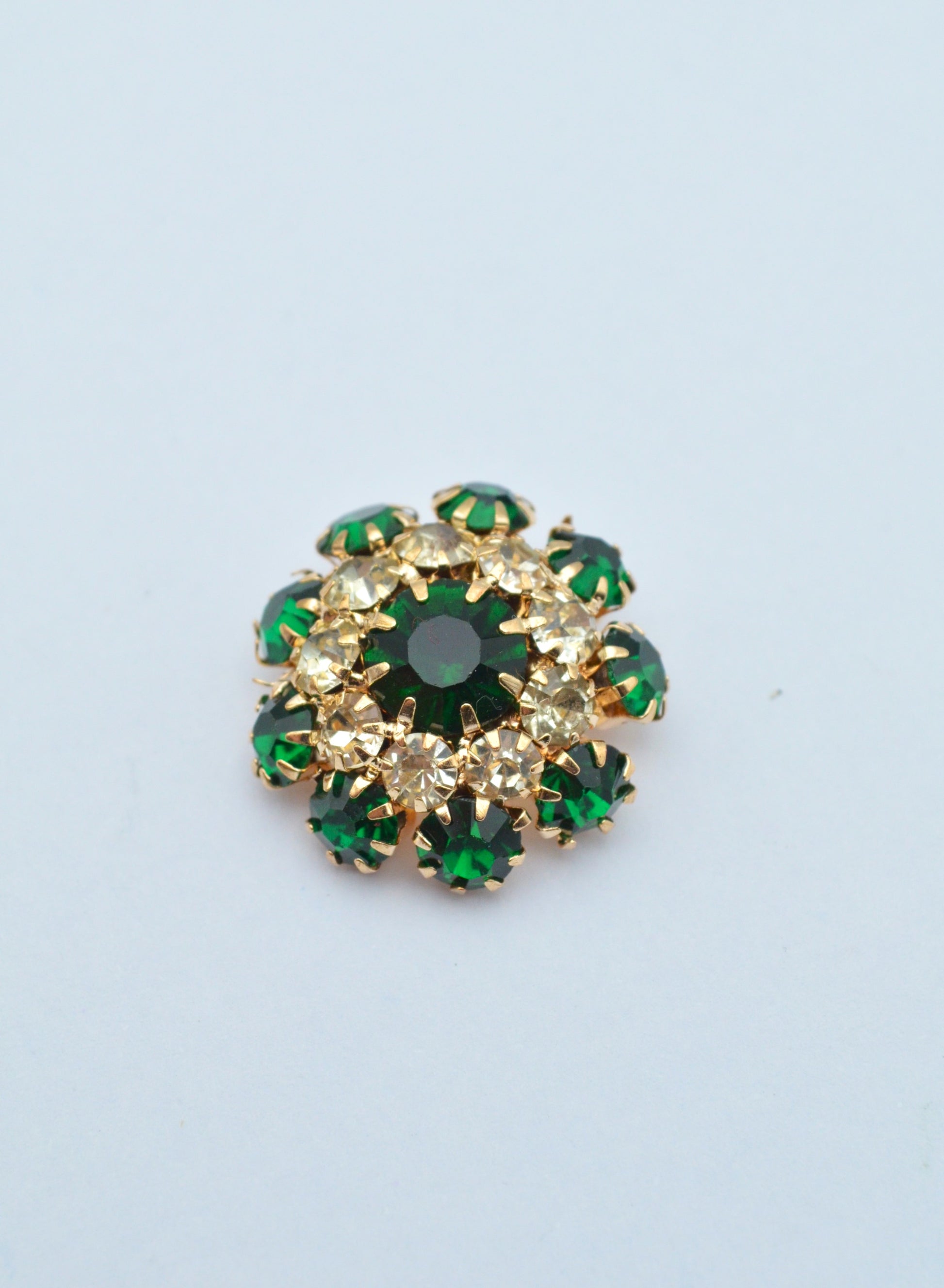 Nasturi Metalici Cu Pietre, 21mm, Verde