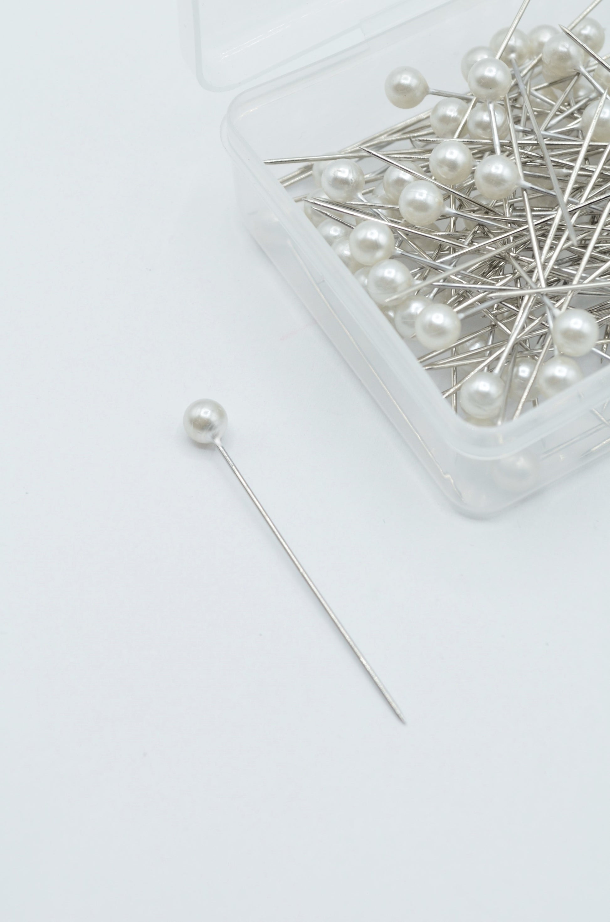 Bolduri Decorative Cu Cap De Perla 5mm Cu Lungime De 5cm, 100buc- 25gr/Cutie