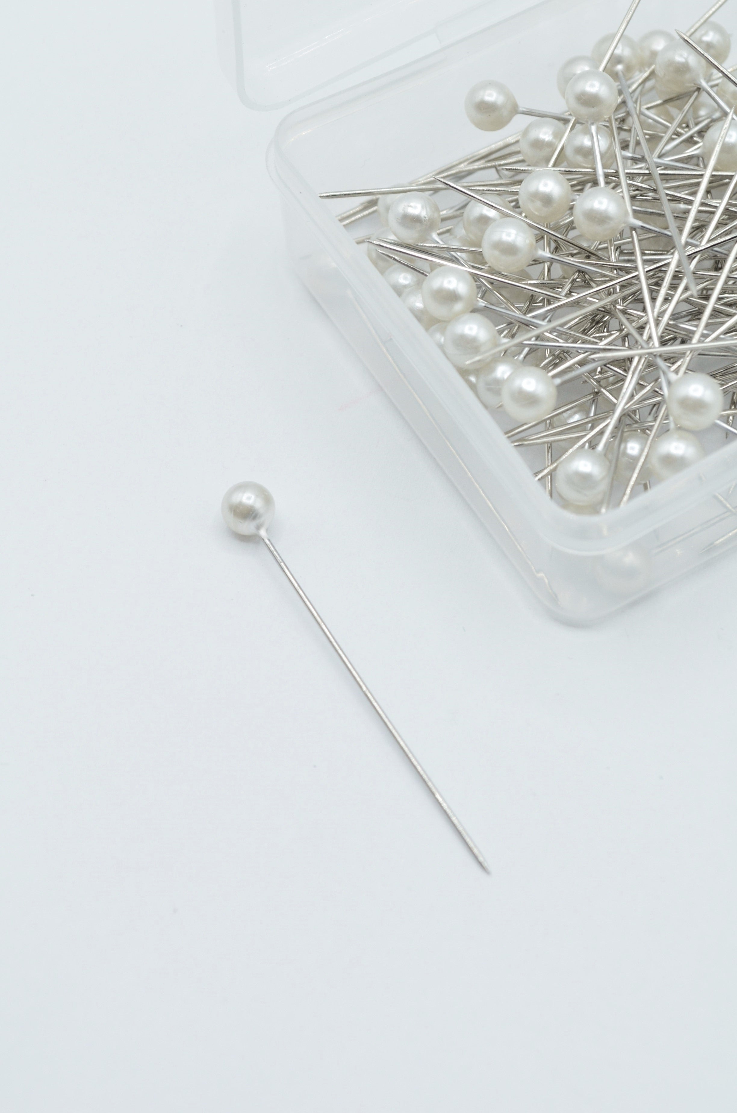 Bolduri Decorative Cu Cap De Perla 5mm Cu Lungime De 5cm, 100buc- 25gr/Cutie