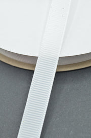 Panglica Ripsata 1cm, Alb (45m/Rola)
