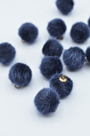 Nasturi Din Blana,15mm, Bleumarin