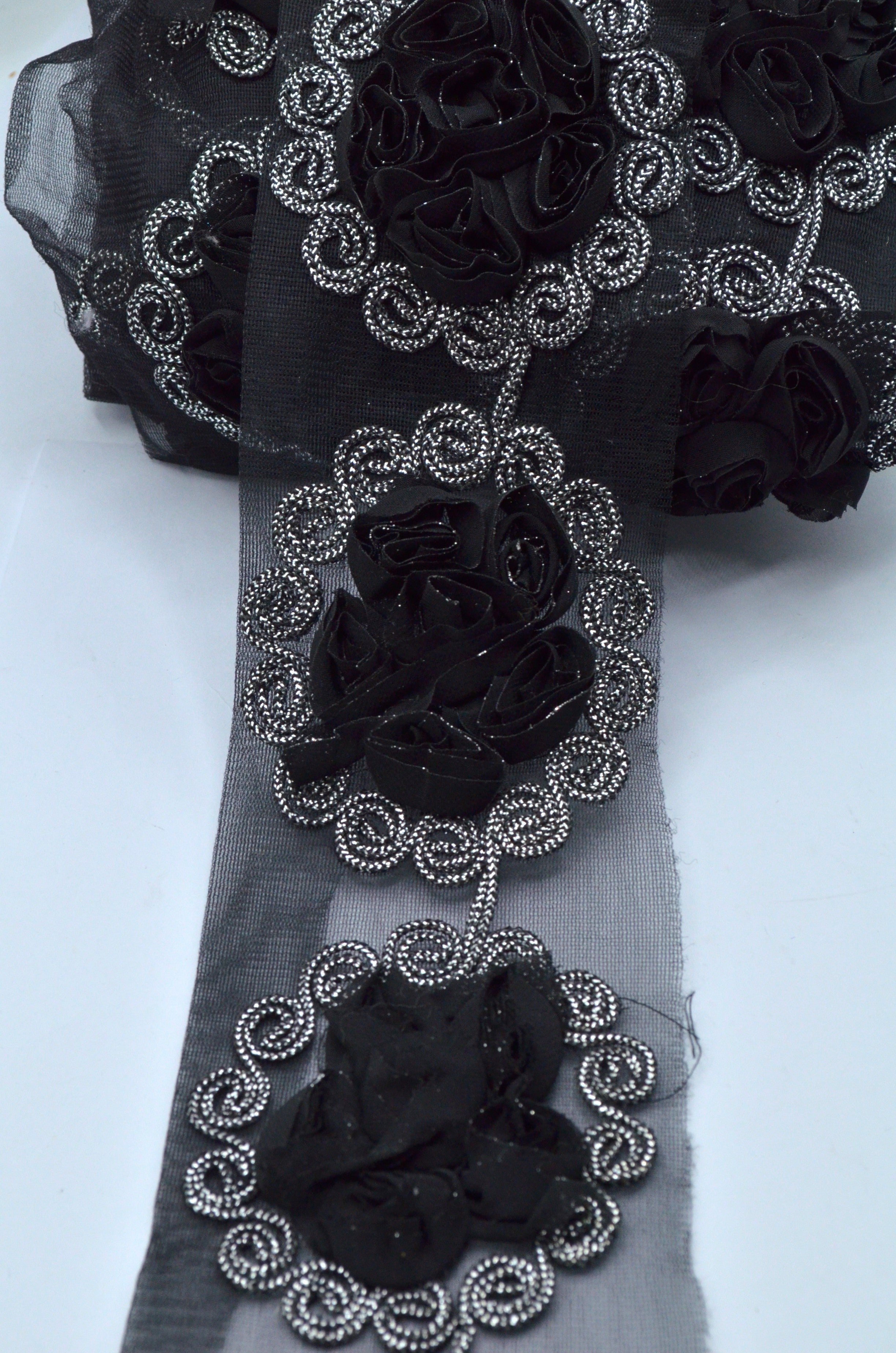Pasmanterie 9cm, Negru