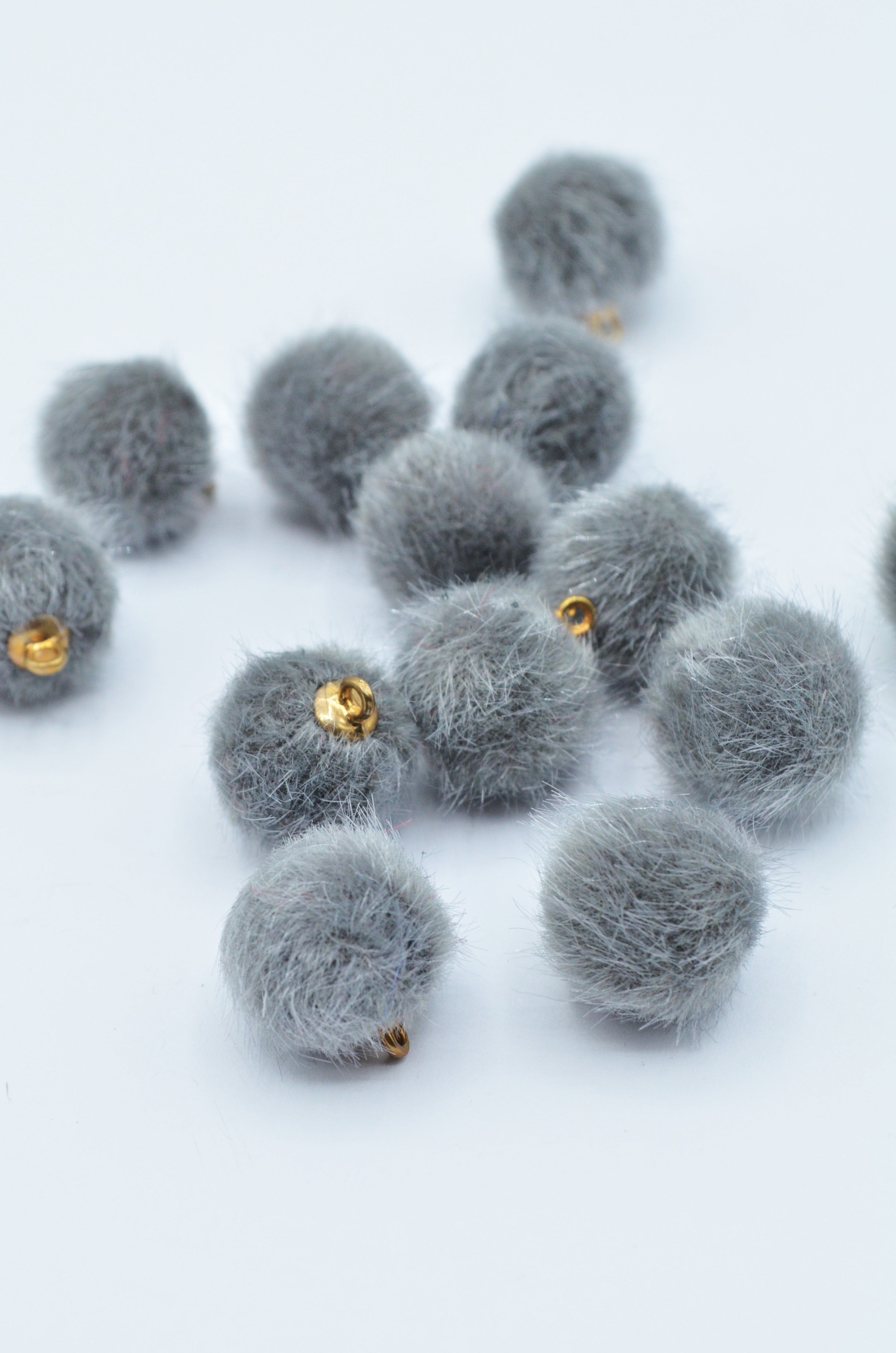 Nasturi Din Blana,15mm, Gri