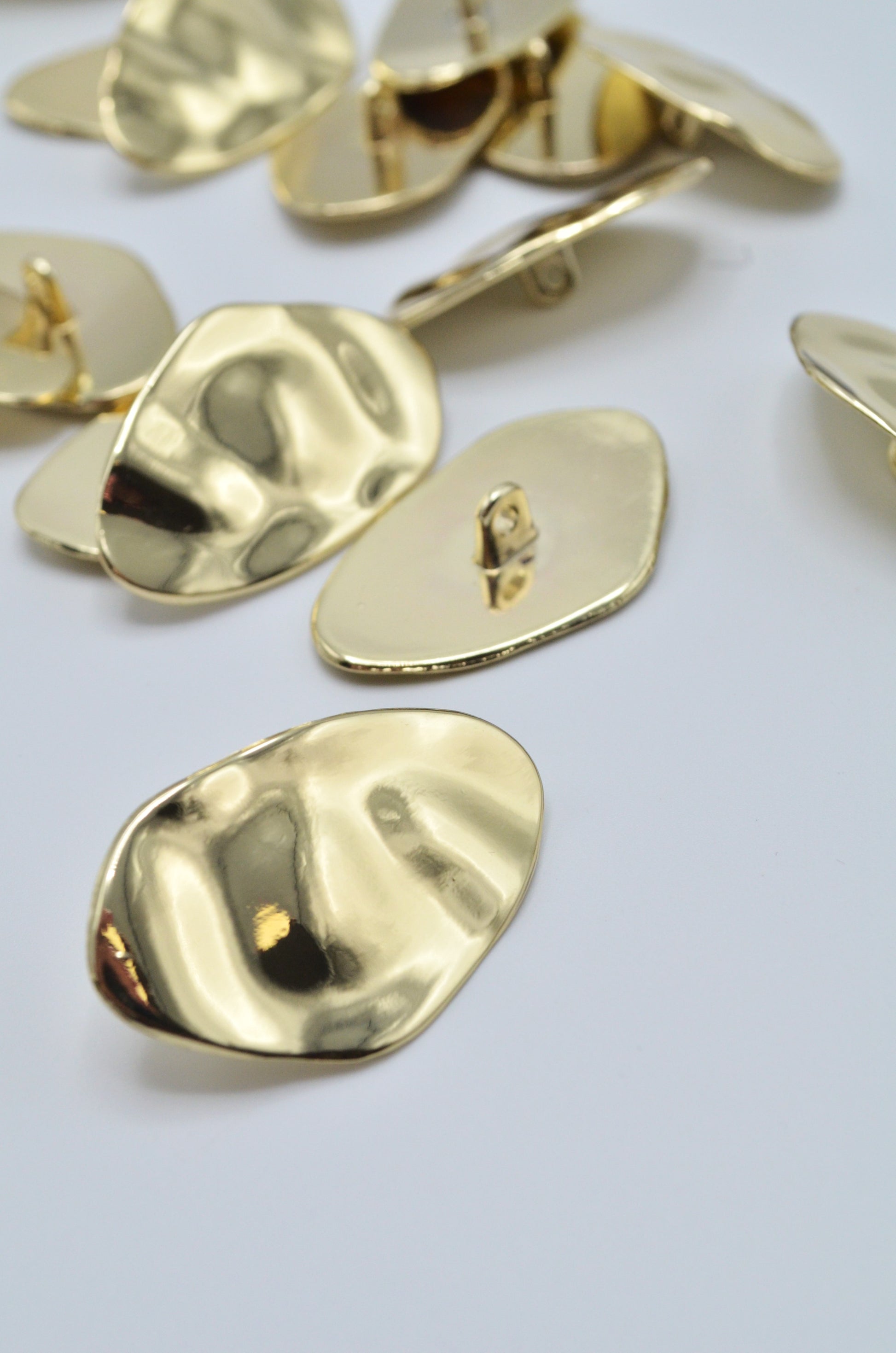 Nasturi Metalici Aurii 21x34mm