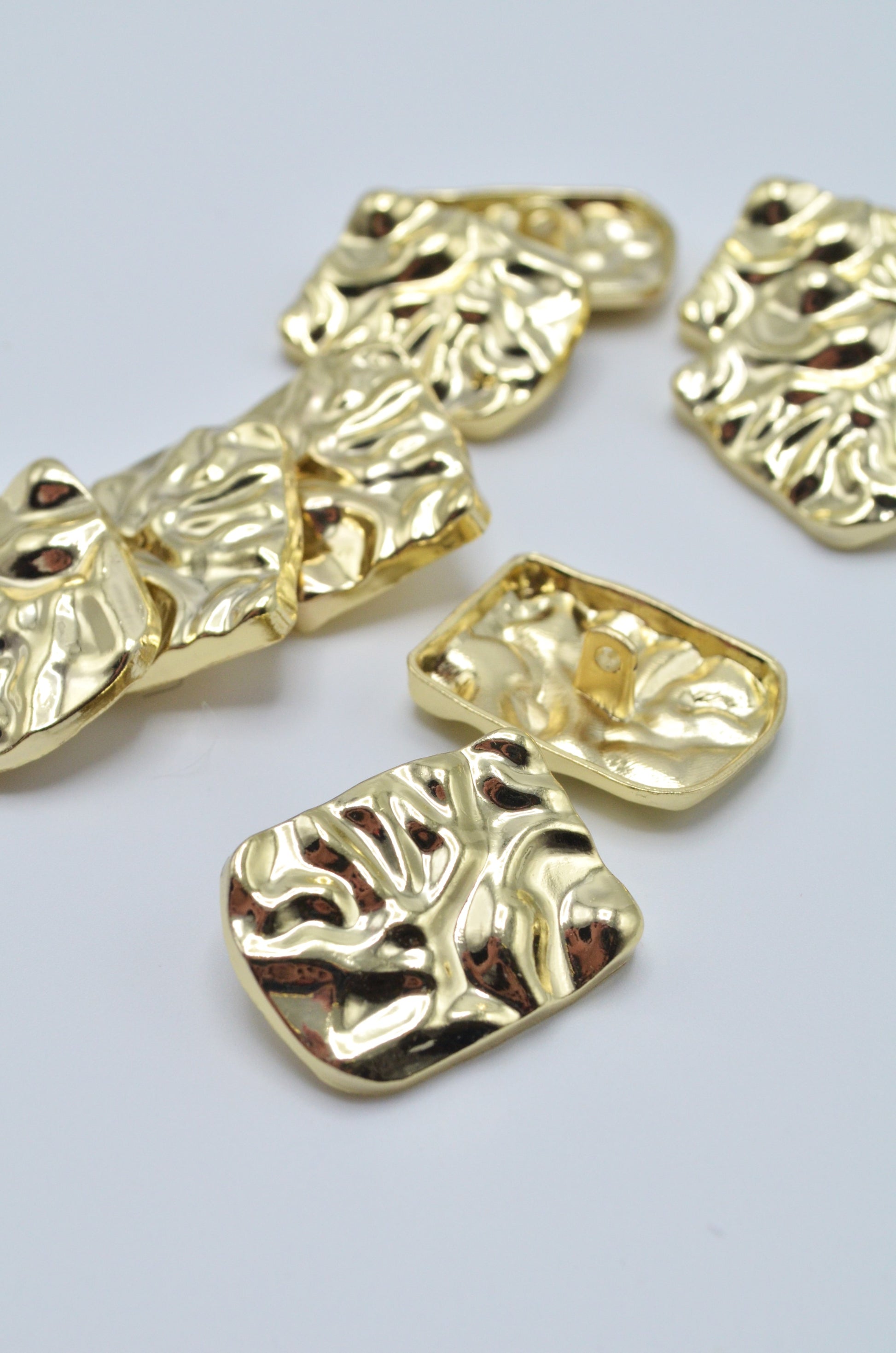 Nasturi Metalici Aurii 21x23mm