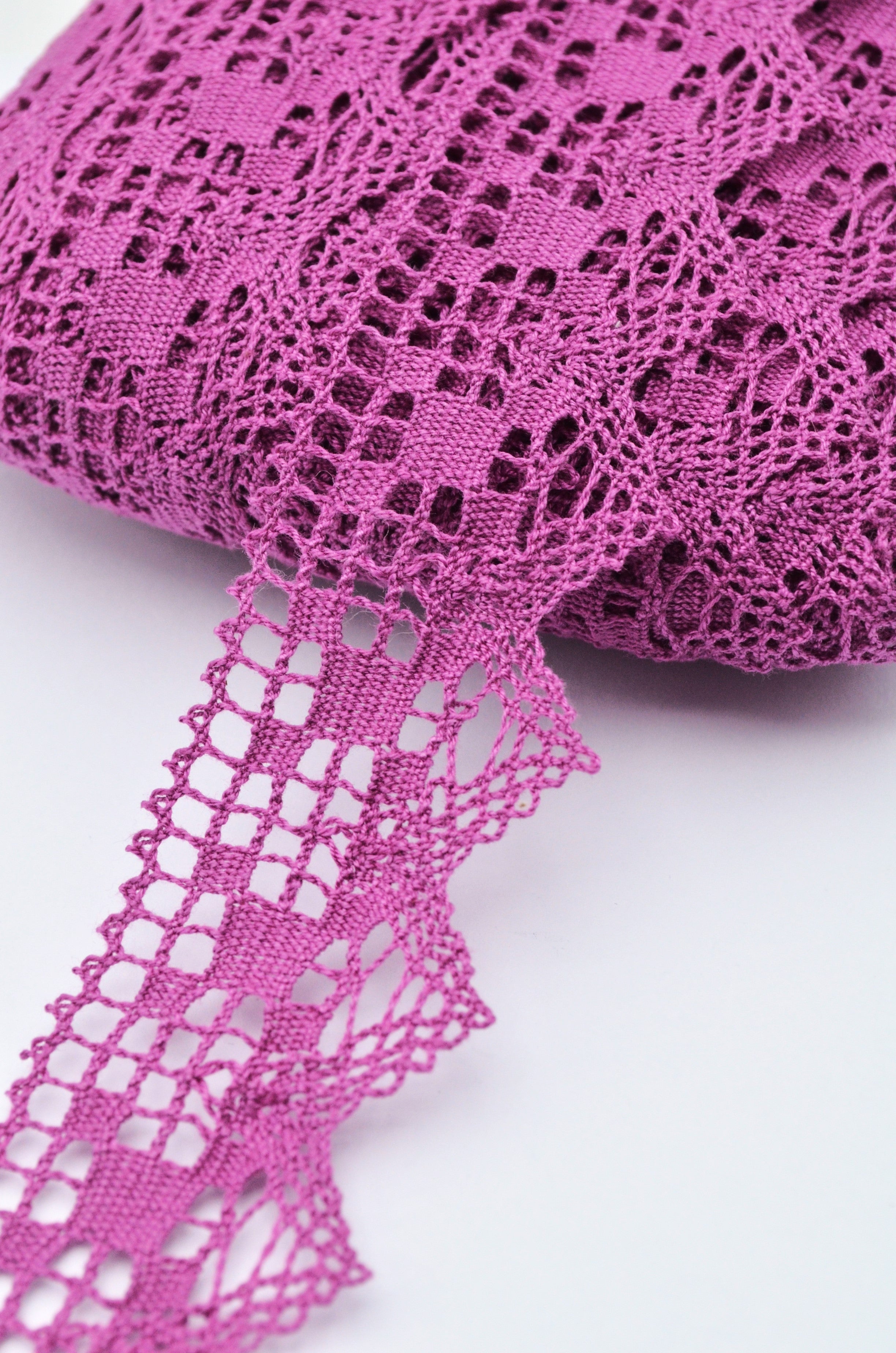 Dantela De Bumbac 4cm, Magenta