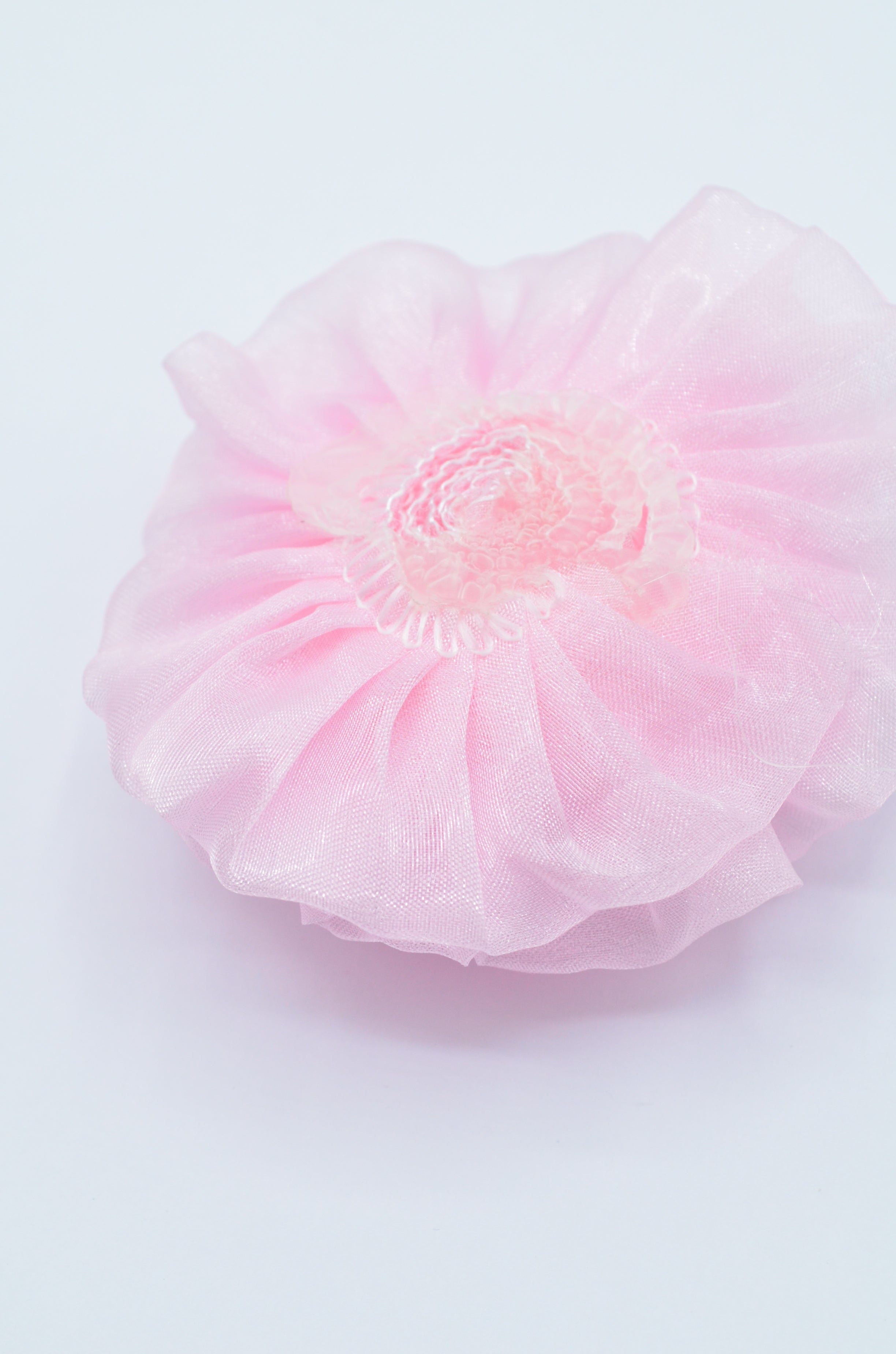 Floare Din Organza 8cm, Roz