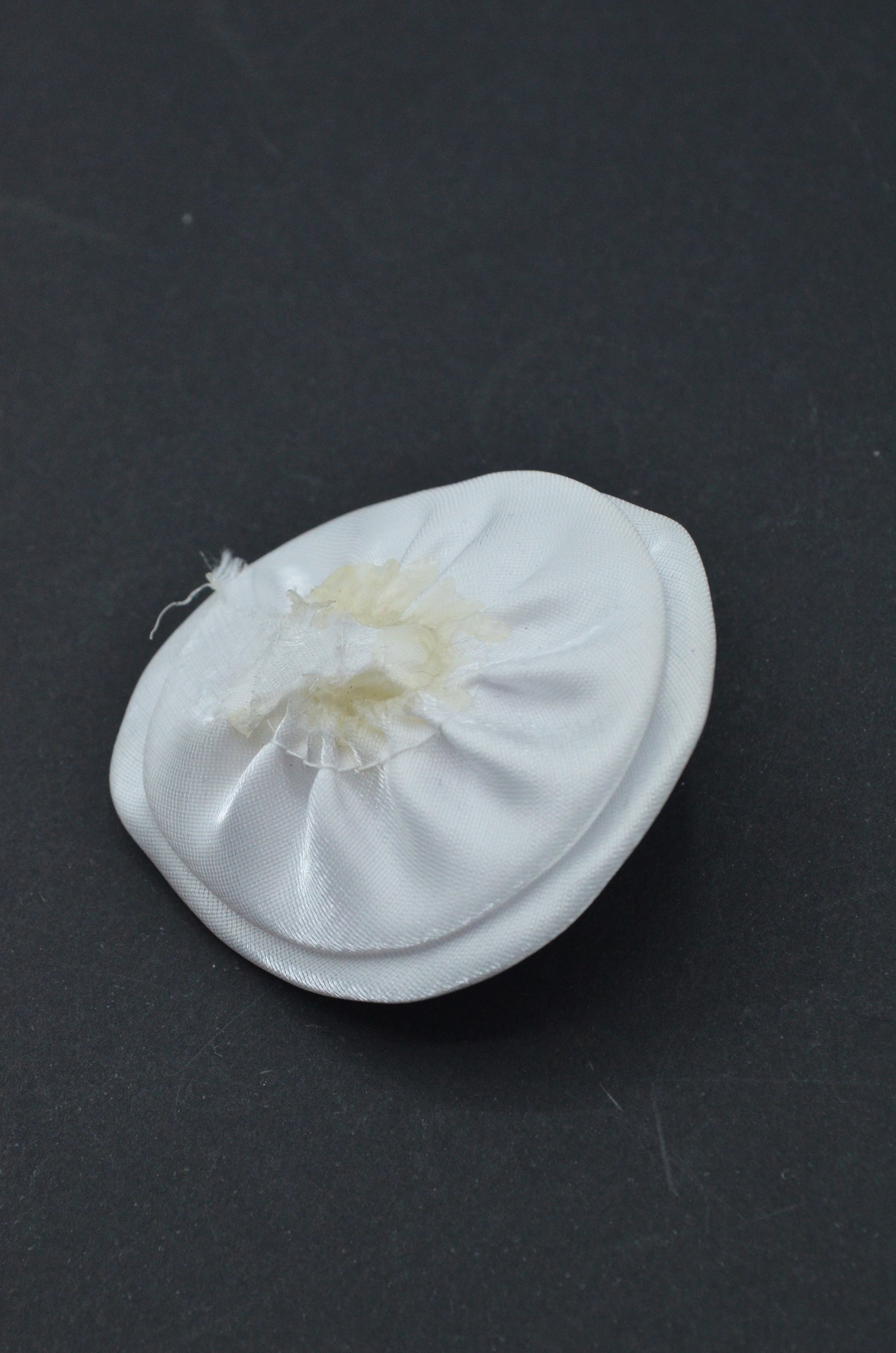 Floare Organza 6cm, Alb