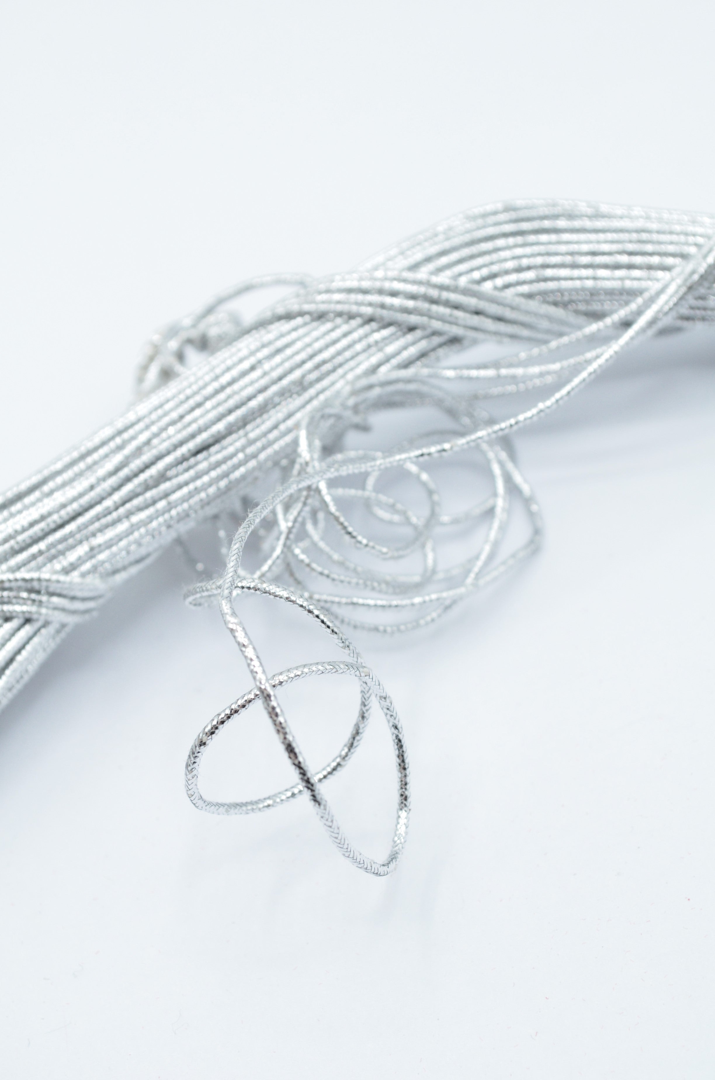Snur Metalizat Argintiu 1.5mm