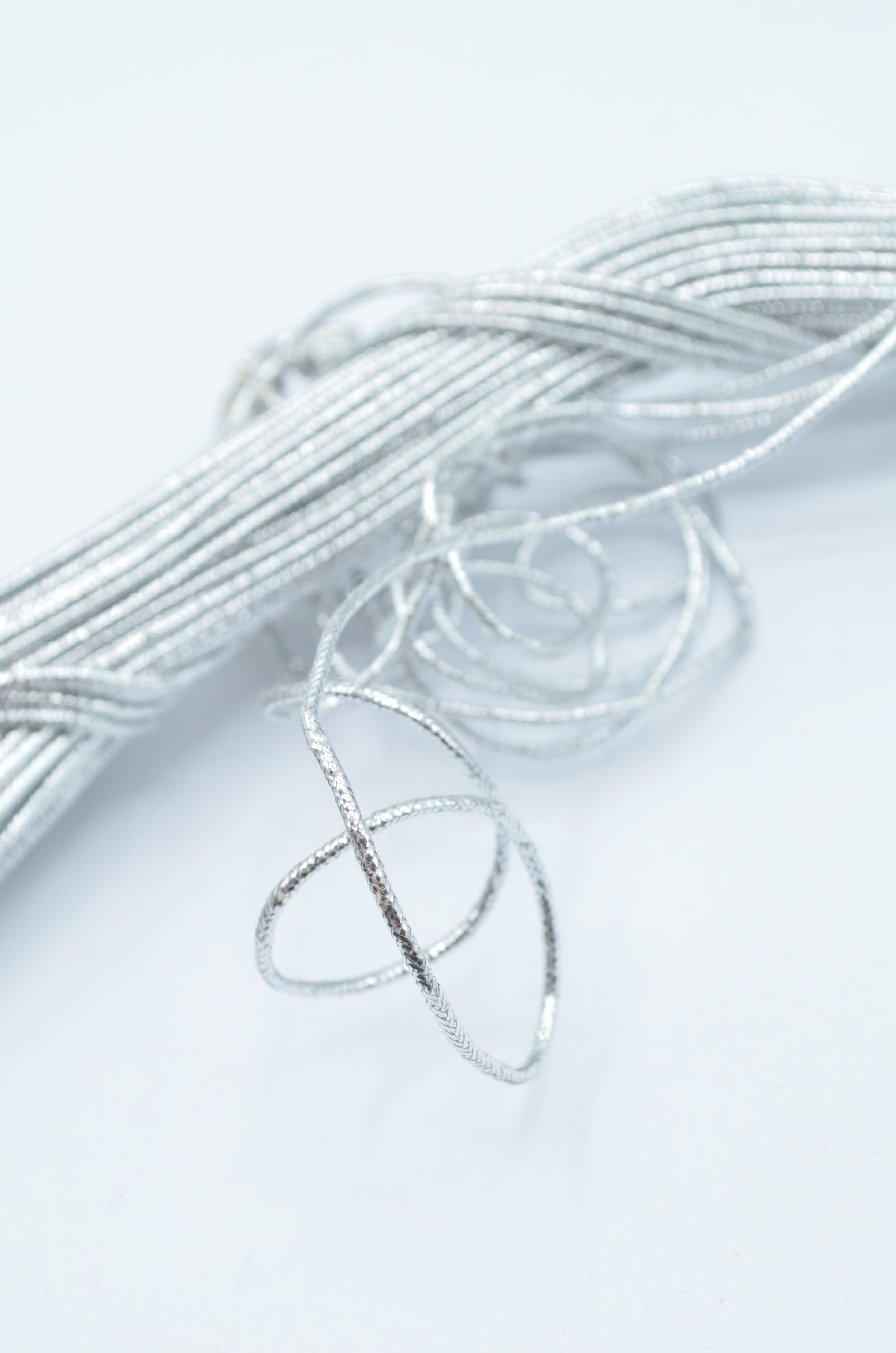 Snur Metalizat Argintiu 1.5mm
