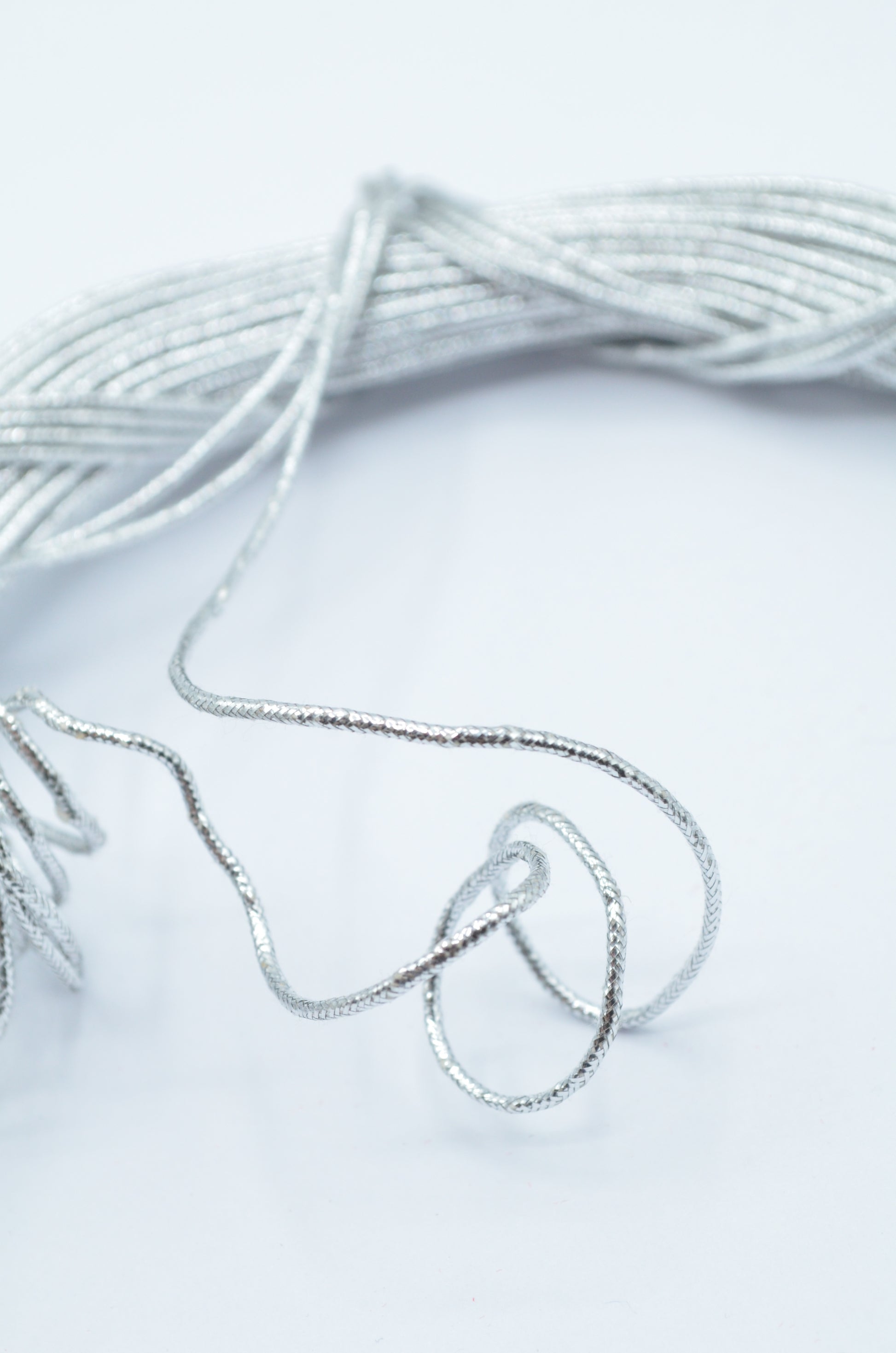 Snur Metalizat Argintiu 1.5mm