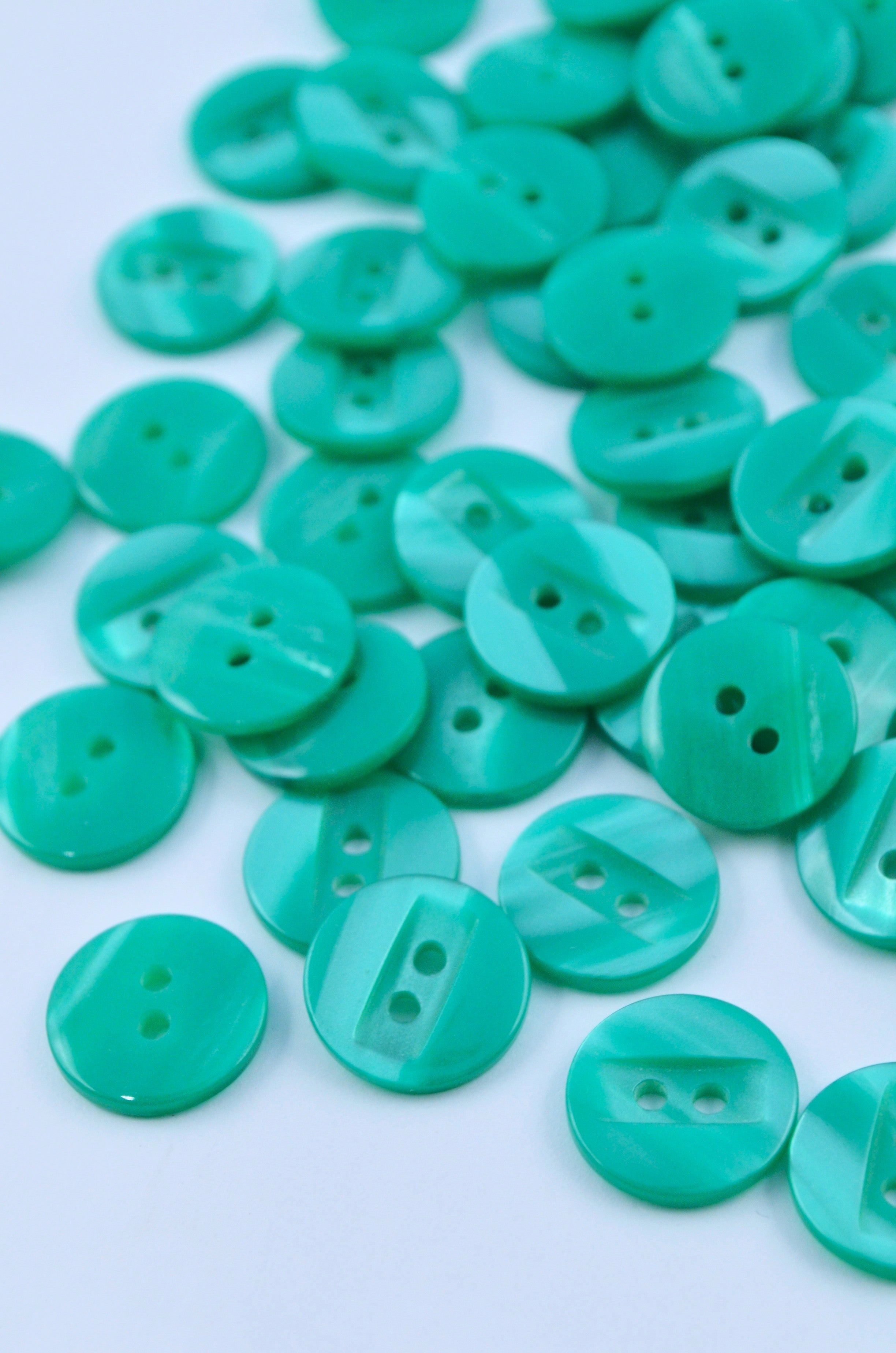 Nasturi De Plastic 14mm, Verde Turcoaz