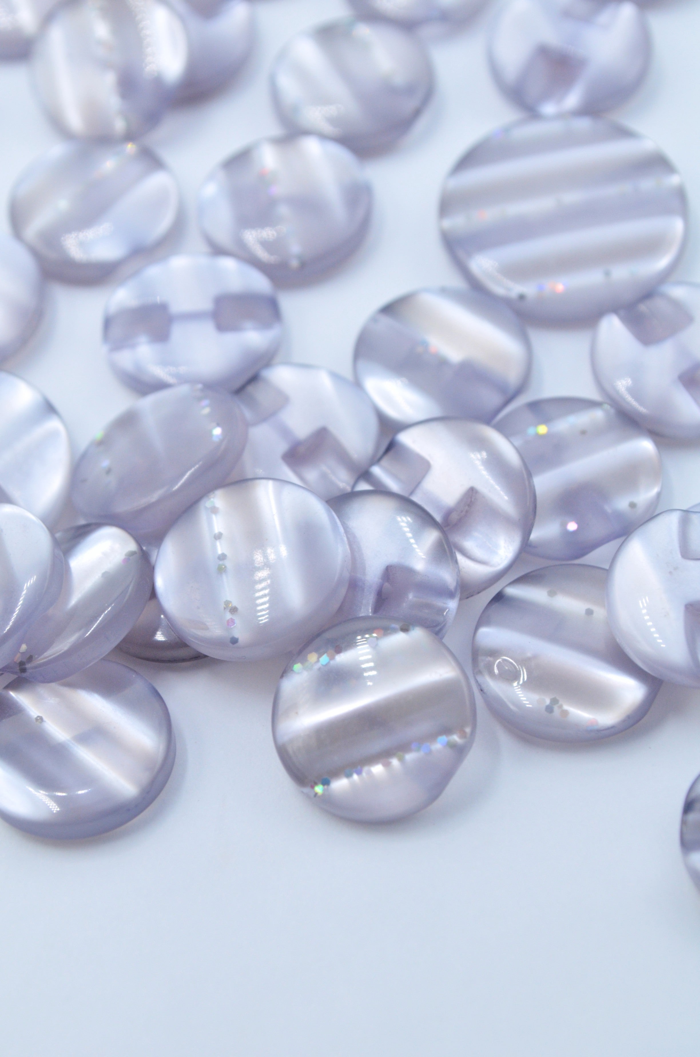 Nasturi De Plastic Sidefati 15mm, Lila