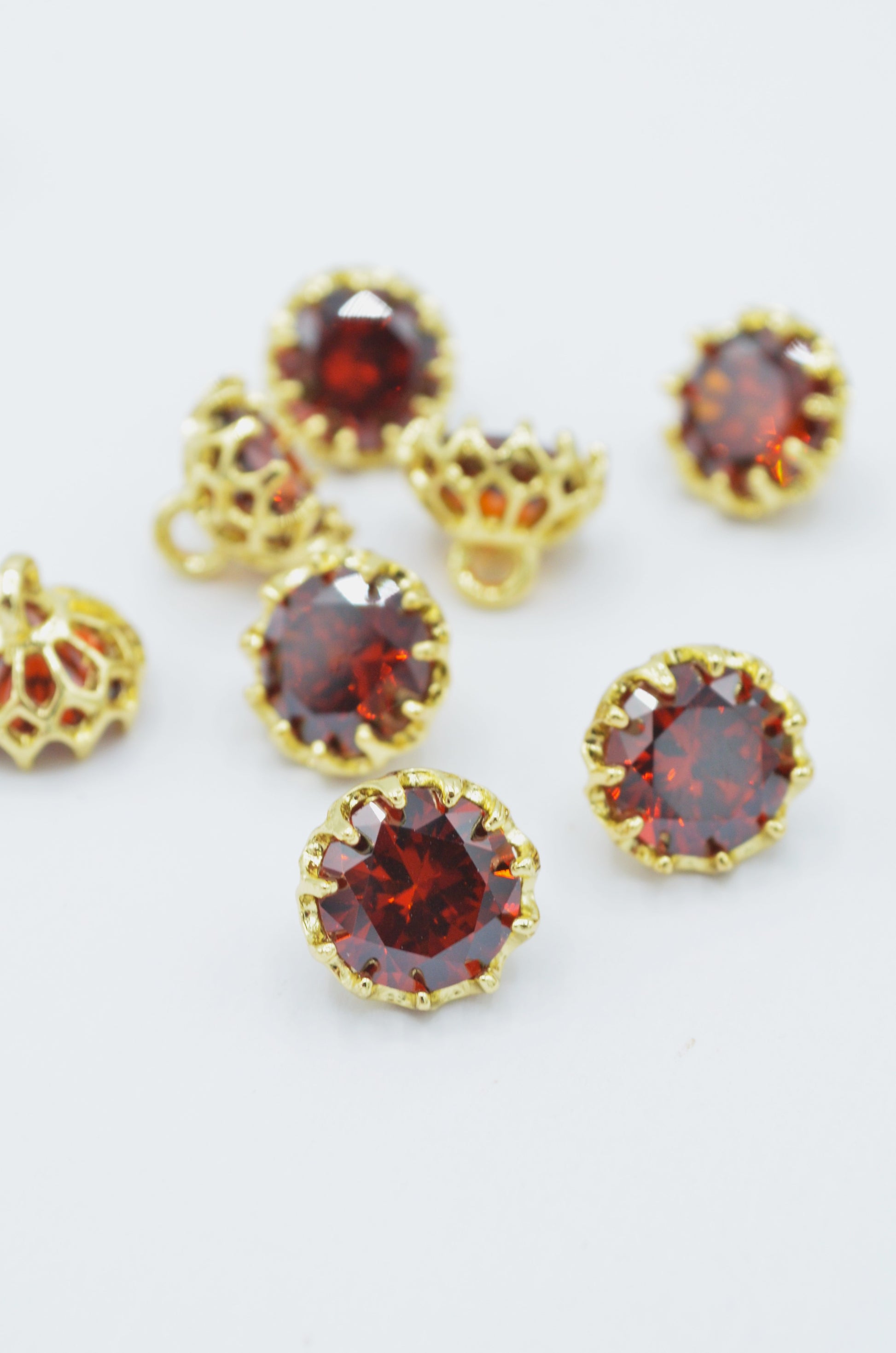 Nasturi Metalici Cu Pietre 12mm