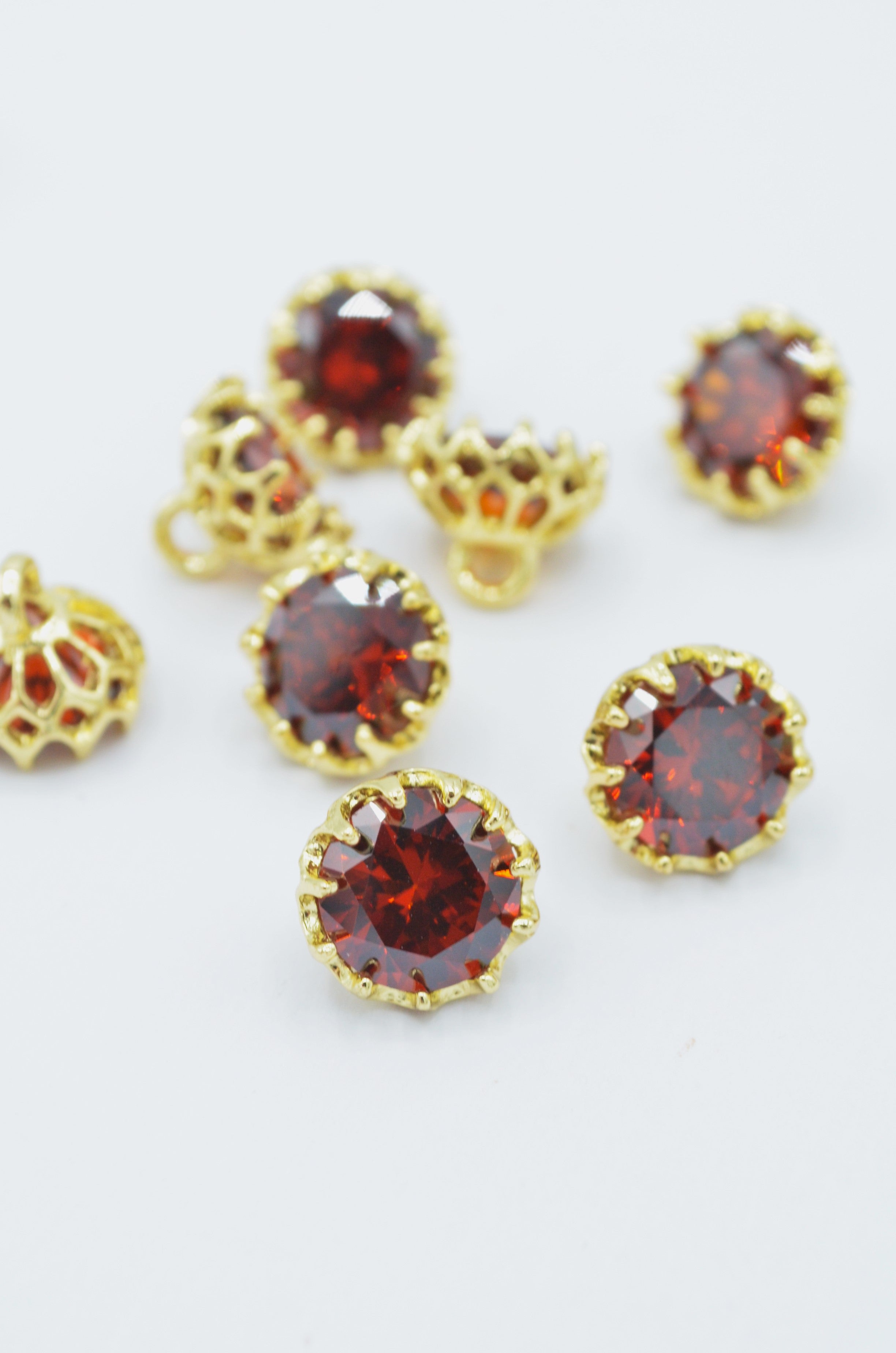 Nasturi Metalici Cu Pietre 12mm