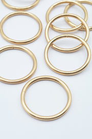 Anouri Metalice 30mm, Auriu Roze