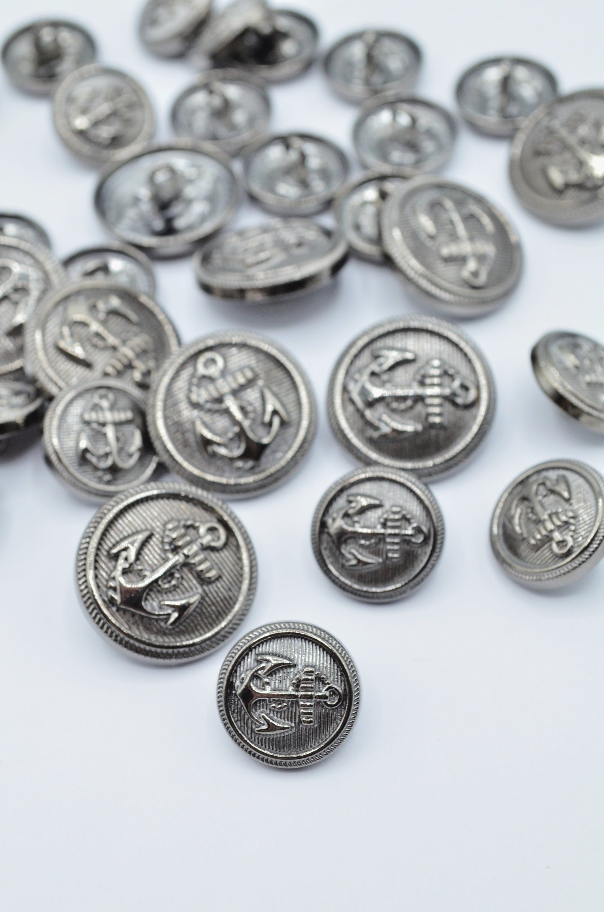 Nasturi Metalici Argintiu Rodiat