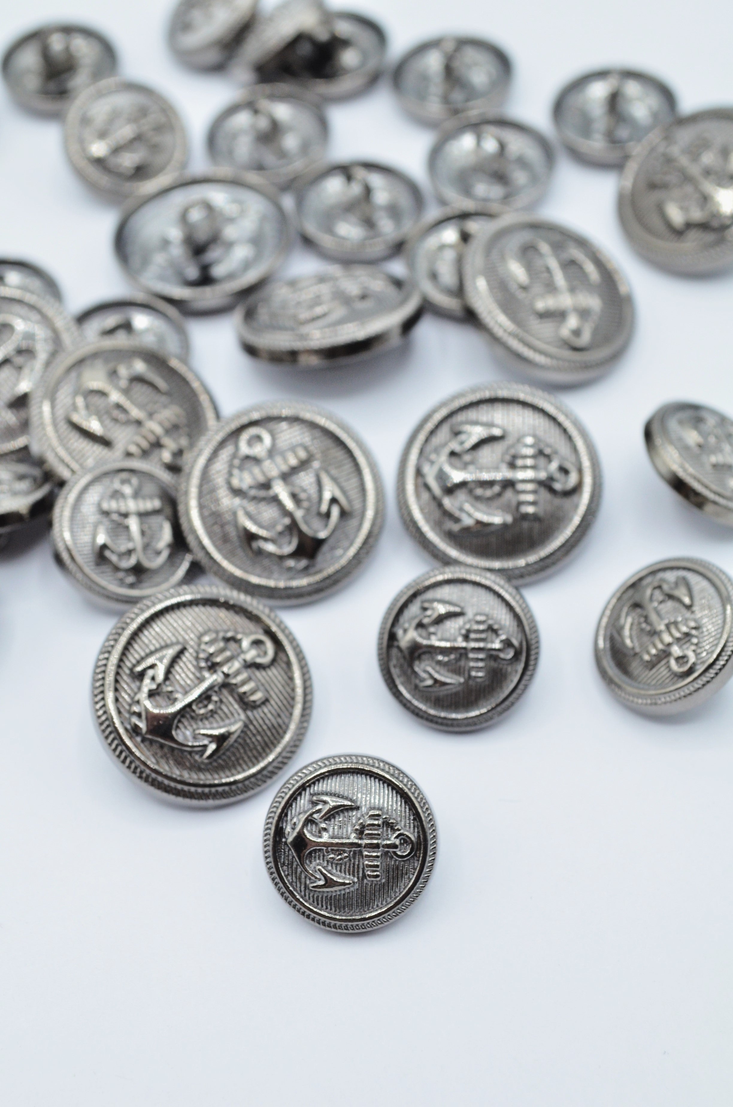 Nasturi Metalici Argintiu Rodiat