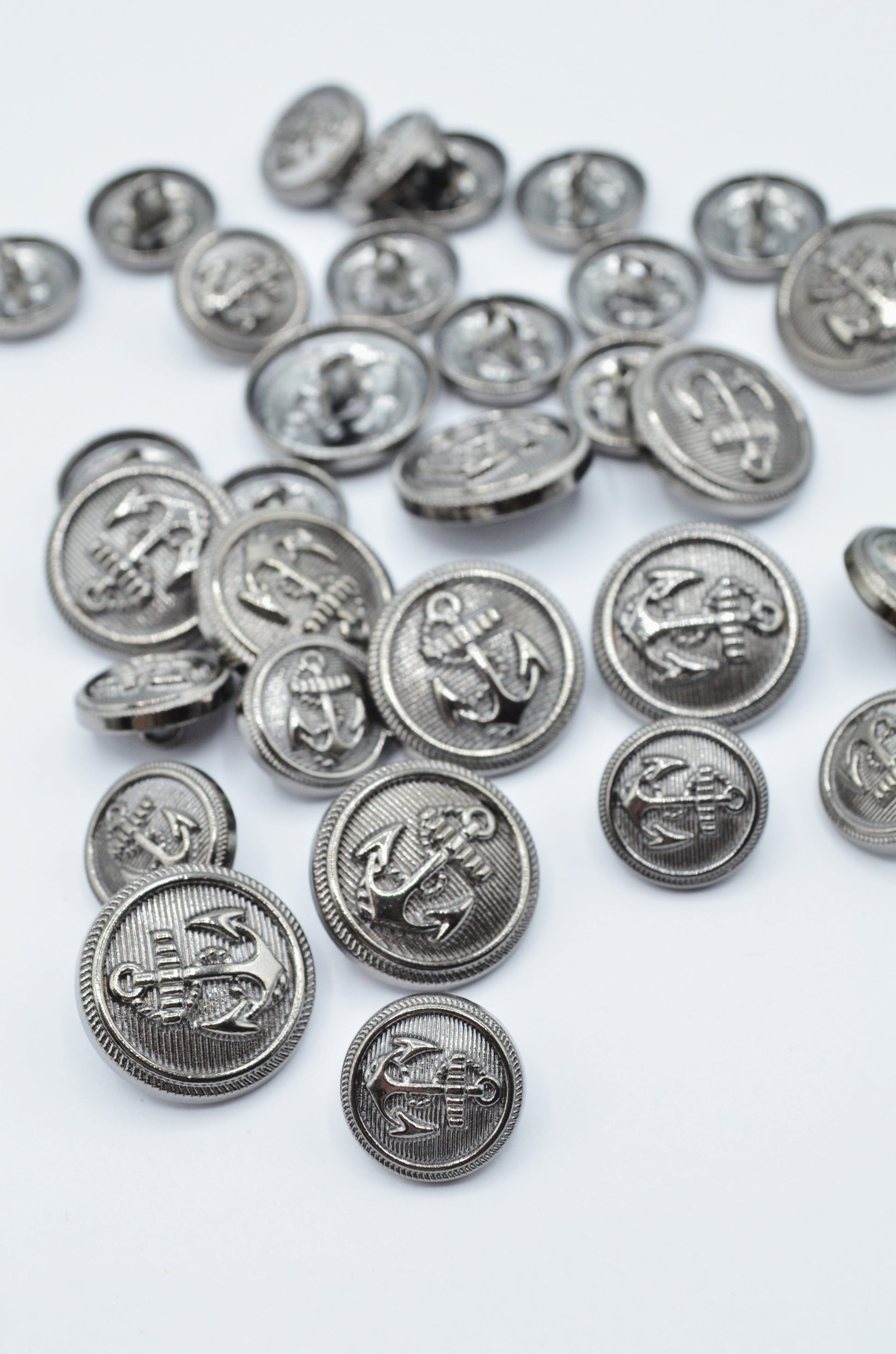 Nasturi Metalici Argintiu Rodiat