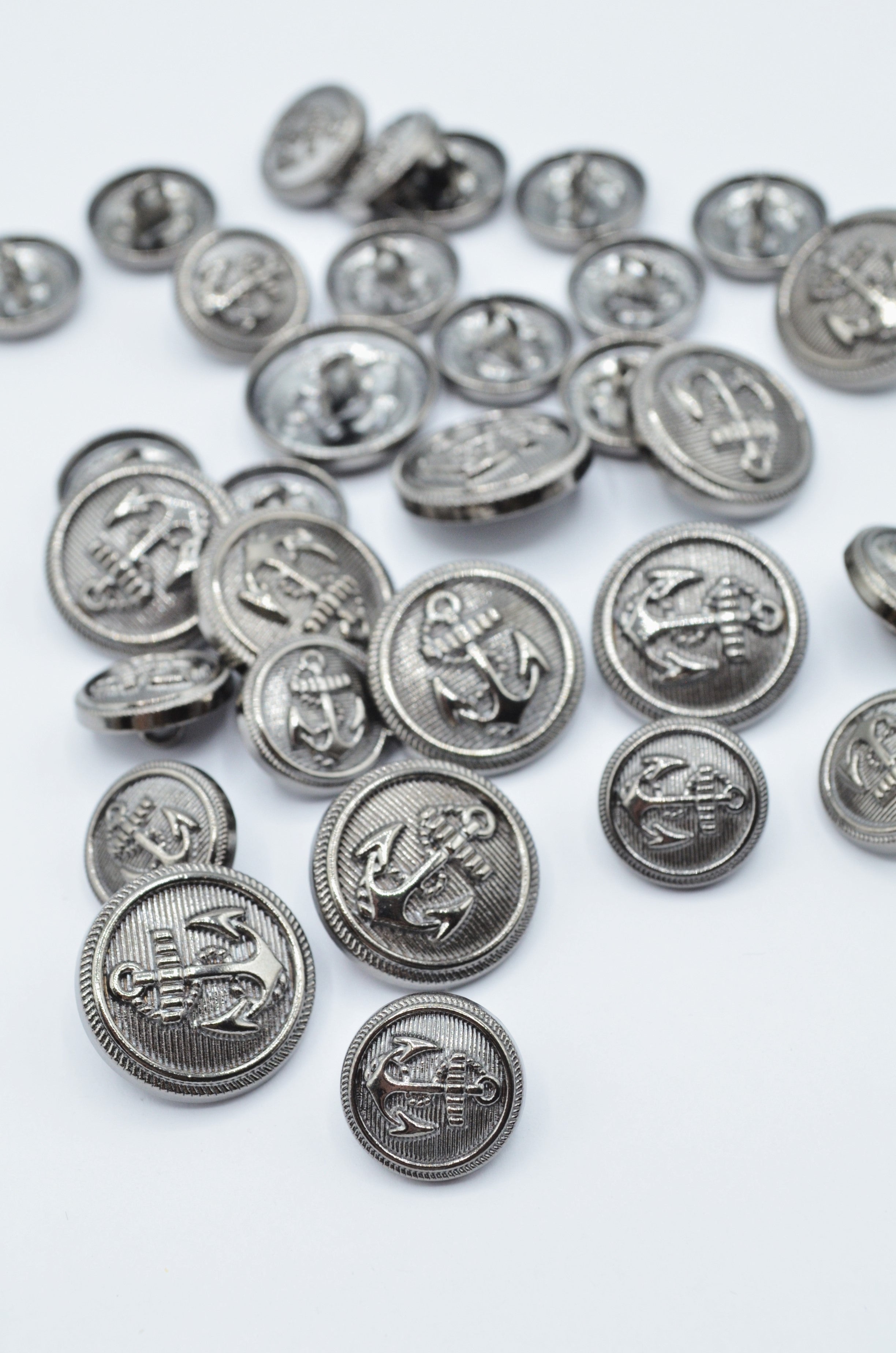 Nasturi Metalici Argintiu Rodiat