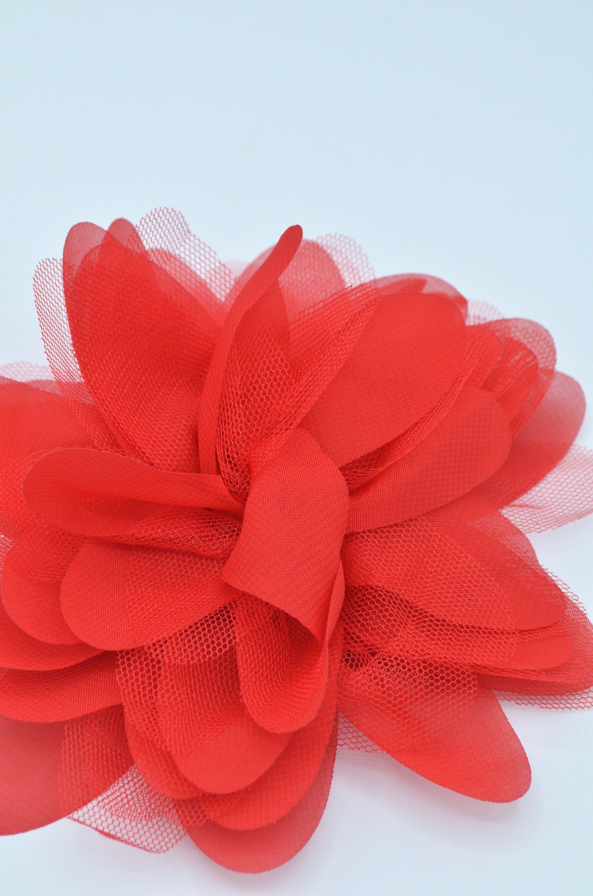Floare Shifon 16cm, Rosu