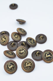 Nasturi Metal Cu Plastic 25mm, Maro