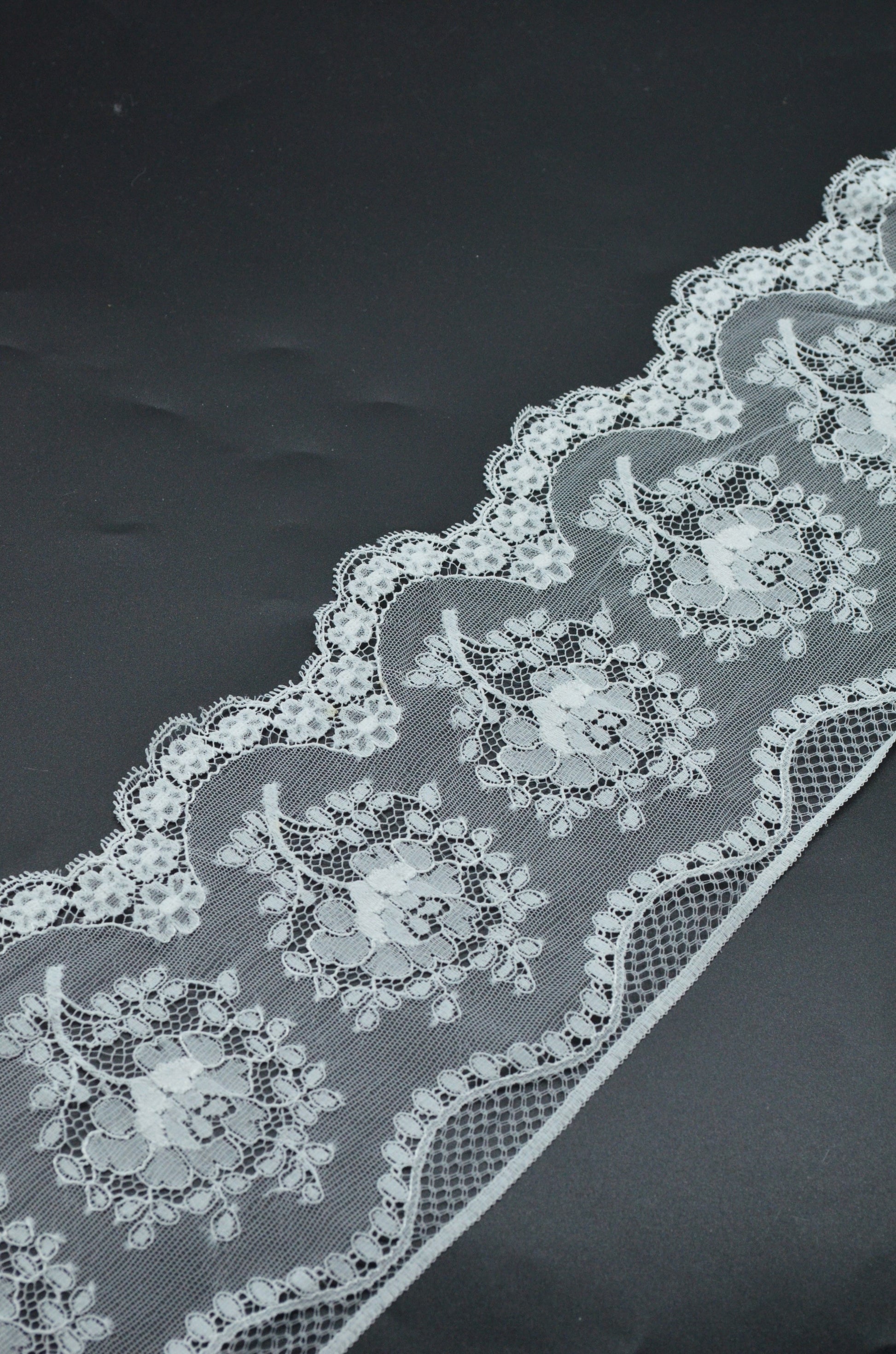 Dantela 14cm, Alb