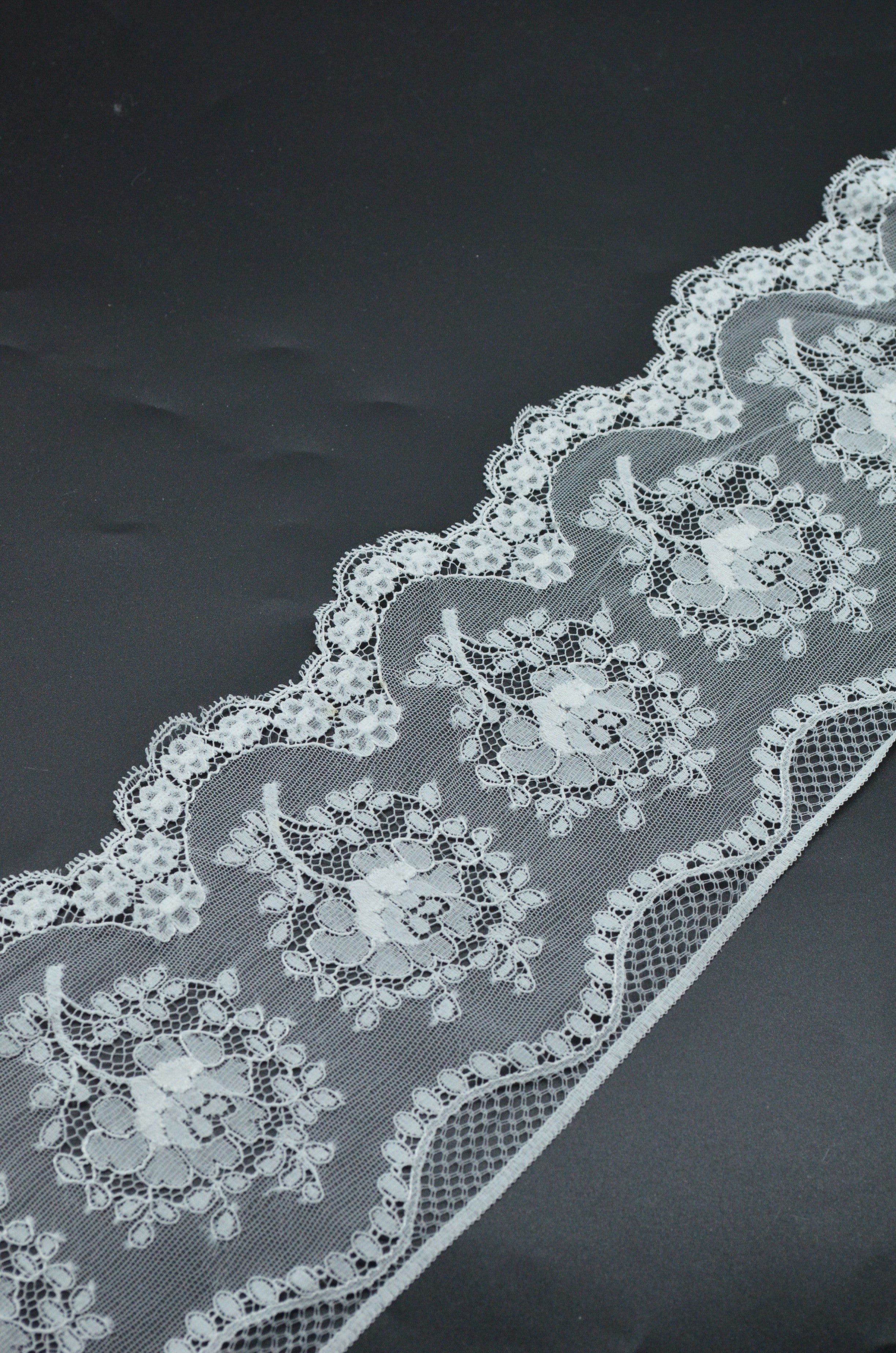 Dantela 14cm, Alb