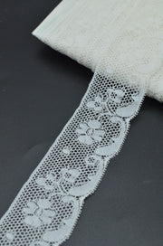Dantela 4cm, Alb