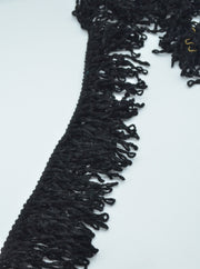 Franjuri 8cm, Negru