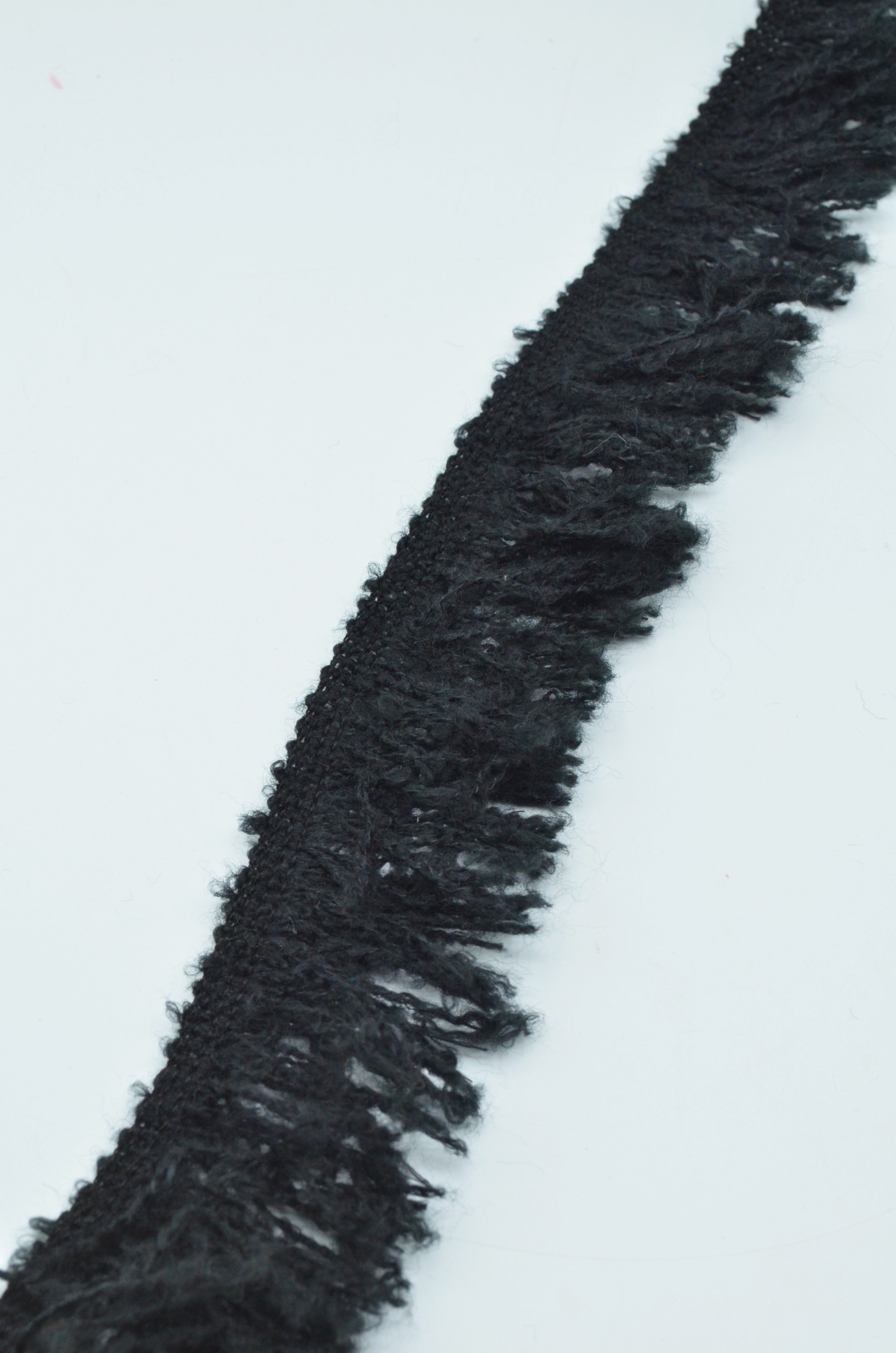 Franjuri Din Lana 6cm, Negru