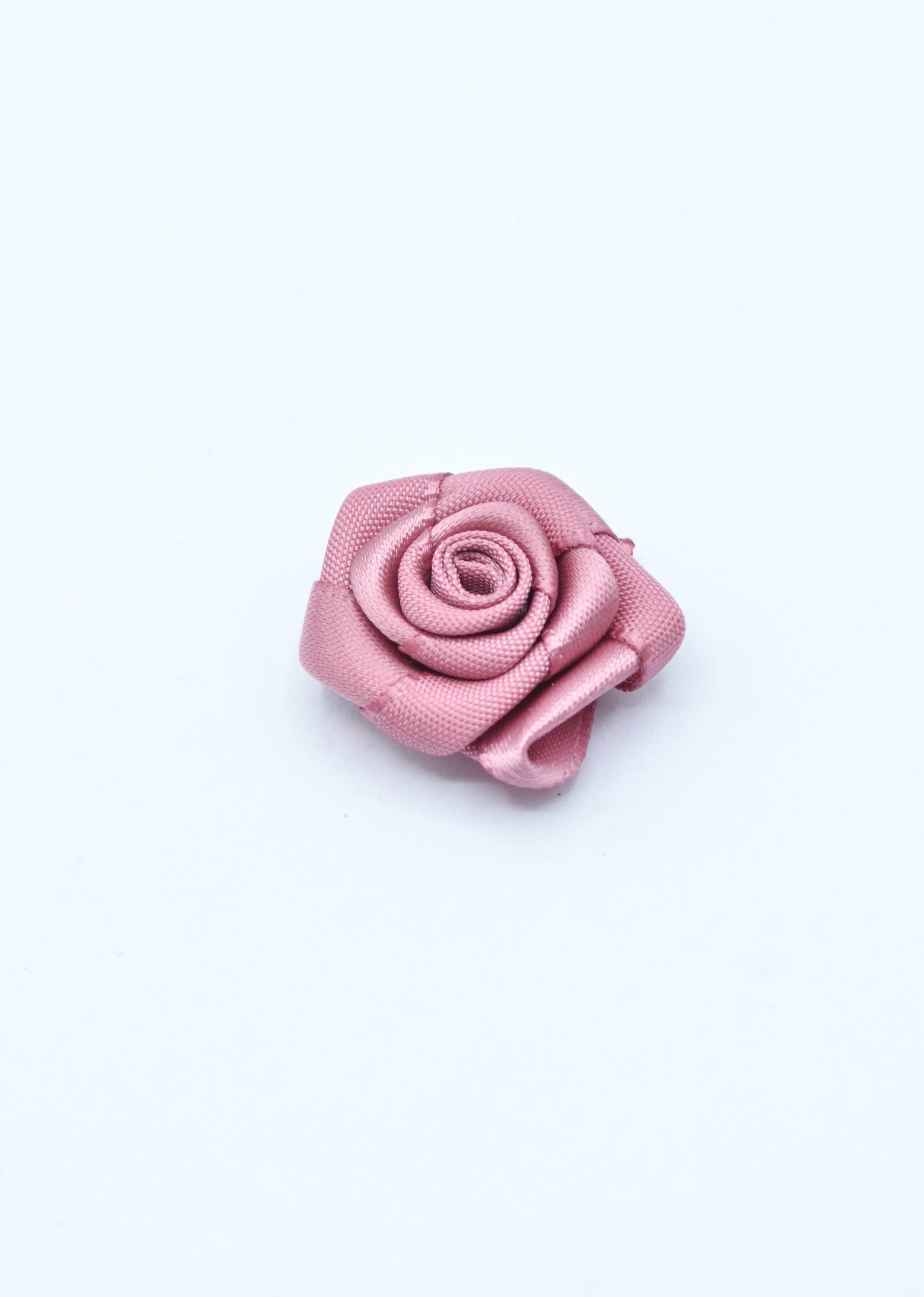 Floare Din Saten 2cm, Roz Prafuit