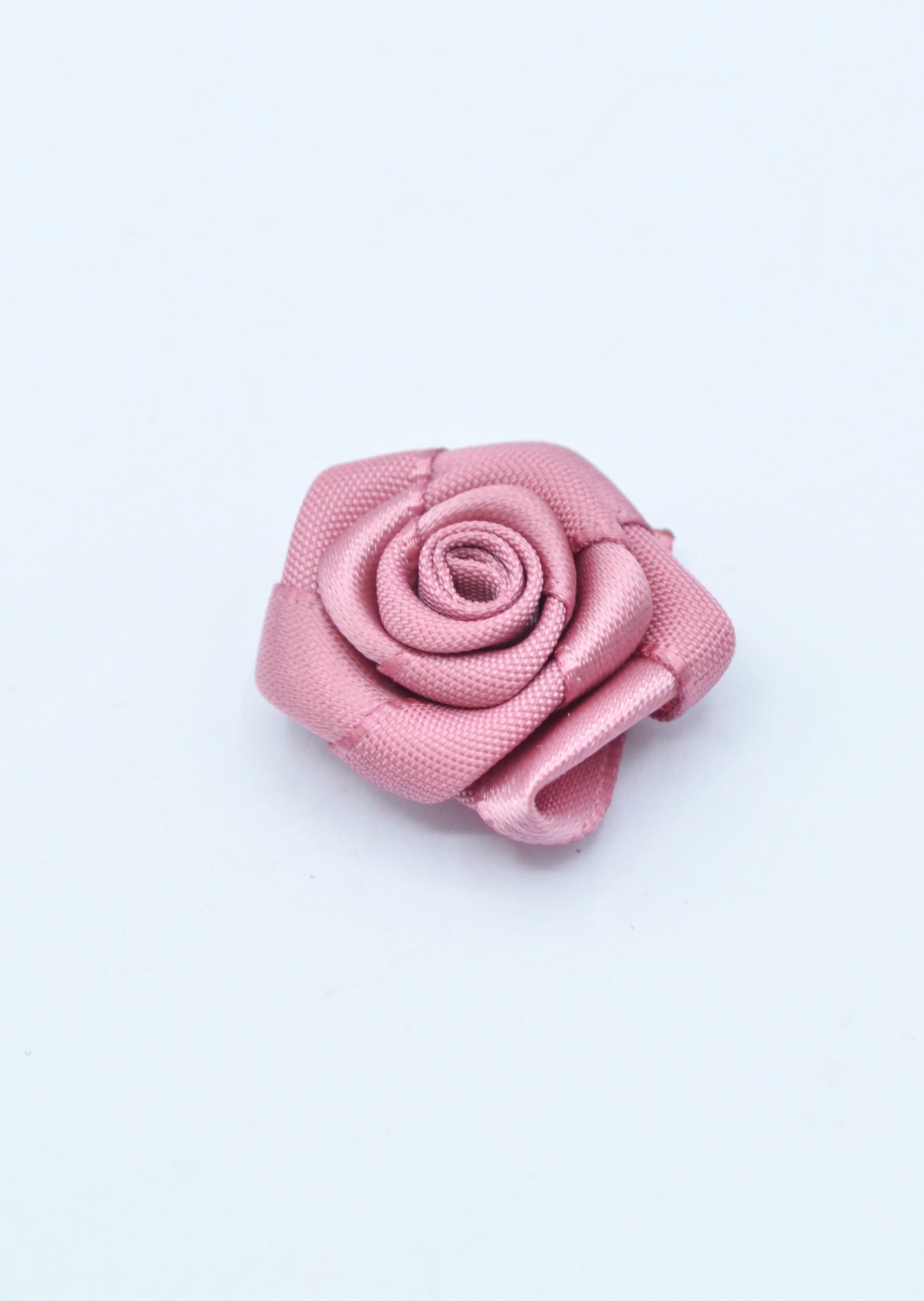 Floare Din Saten 2cm, Roz Prafuit