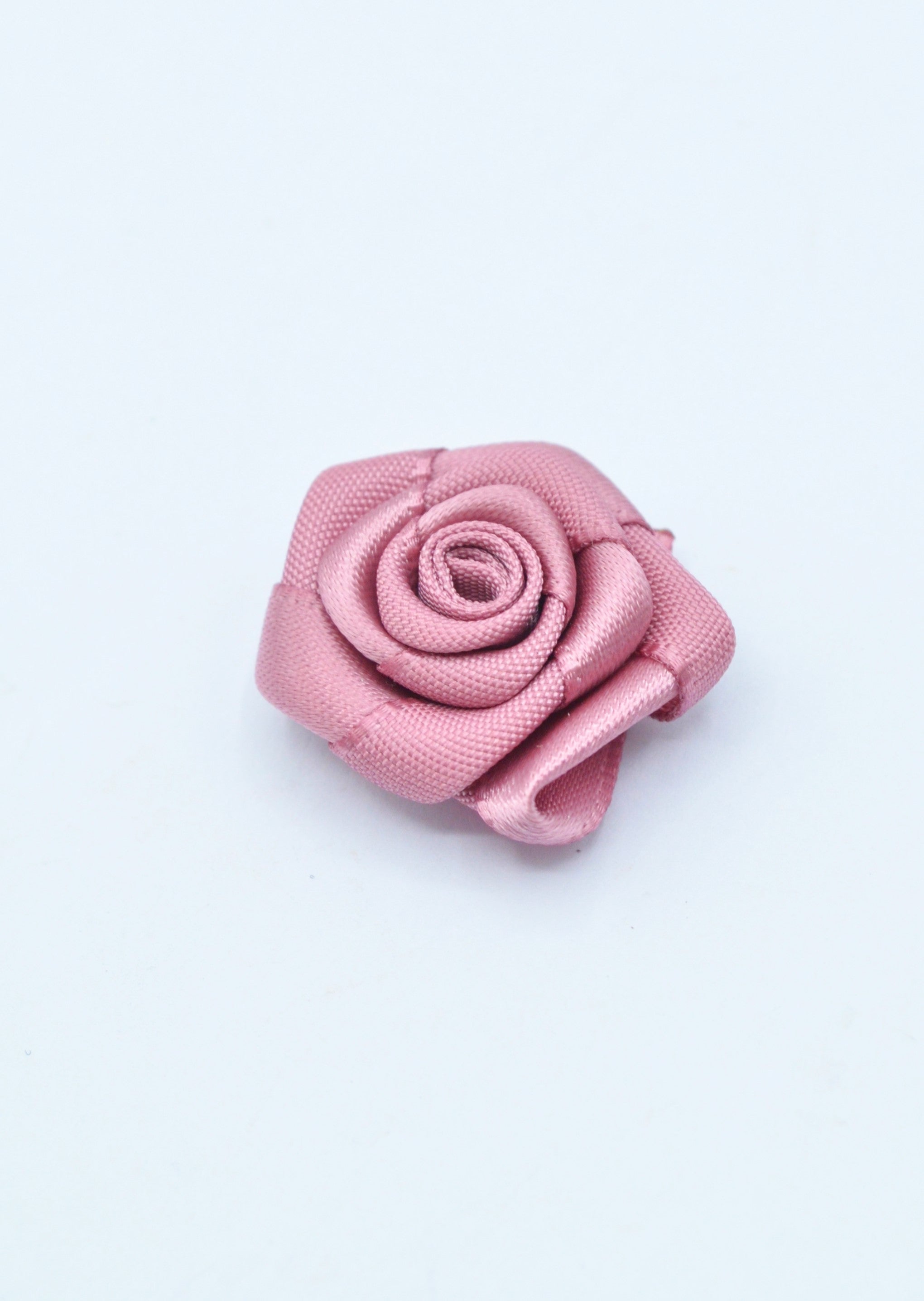 Floare Din Saten 2cm, Roz Prafuit