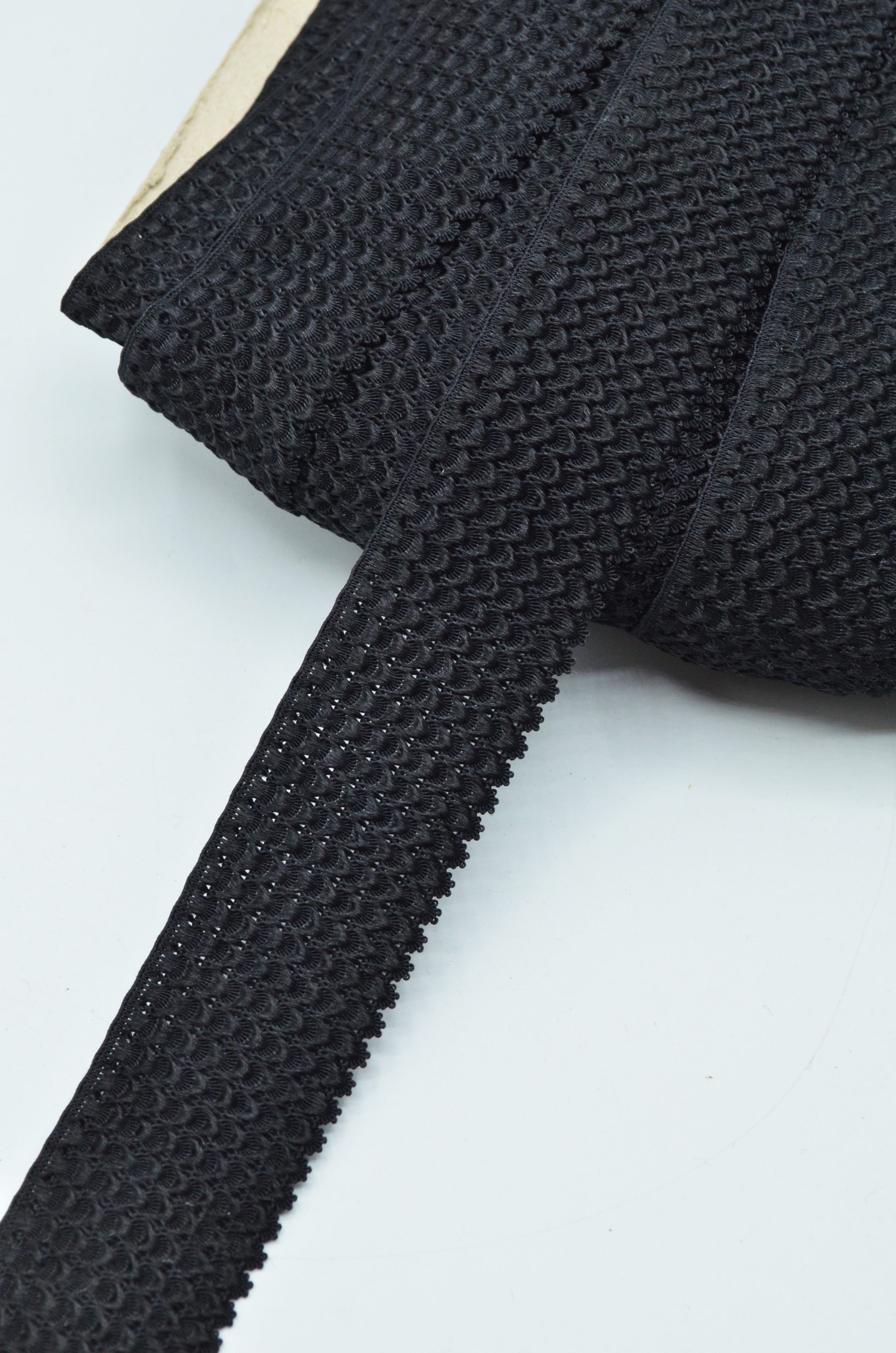 Elastic Decorativ 35mm, Negru