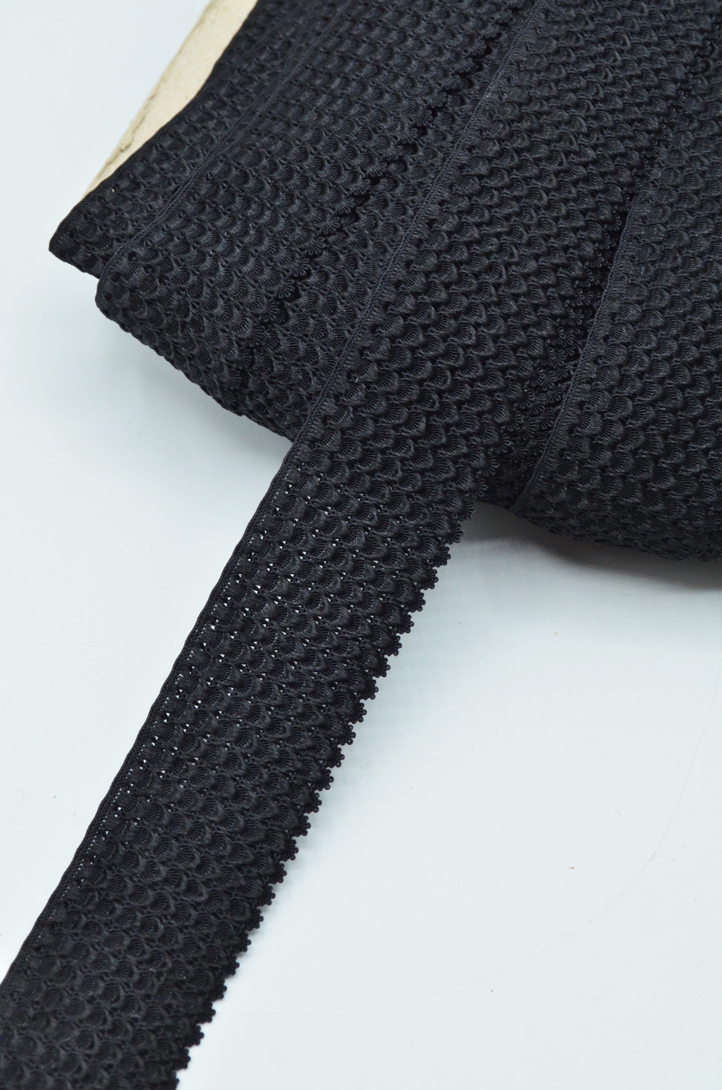 Elastic Decorativ 35mm, Negru